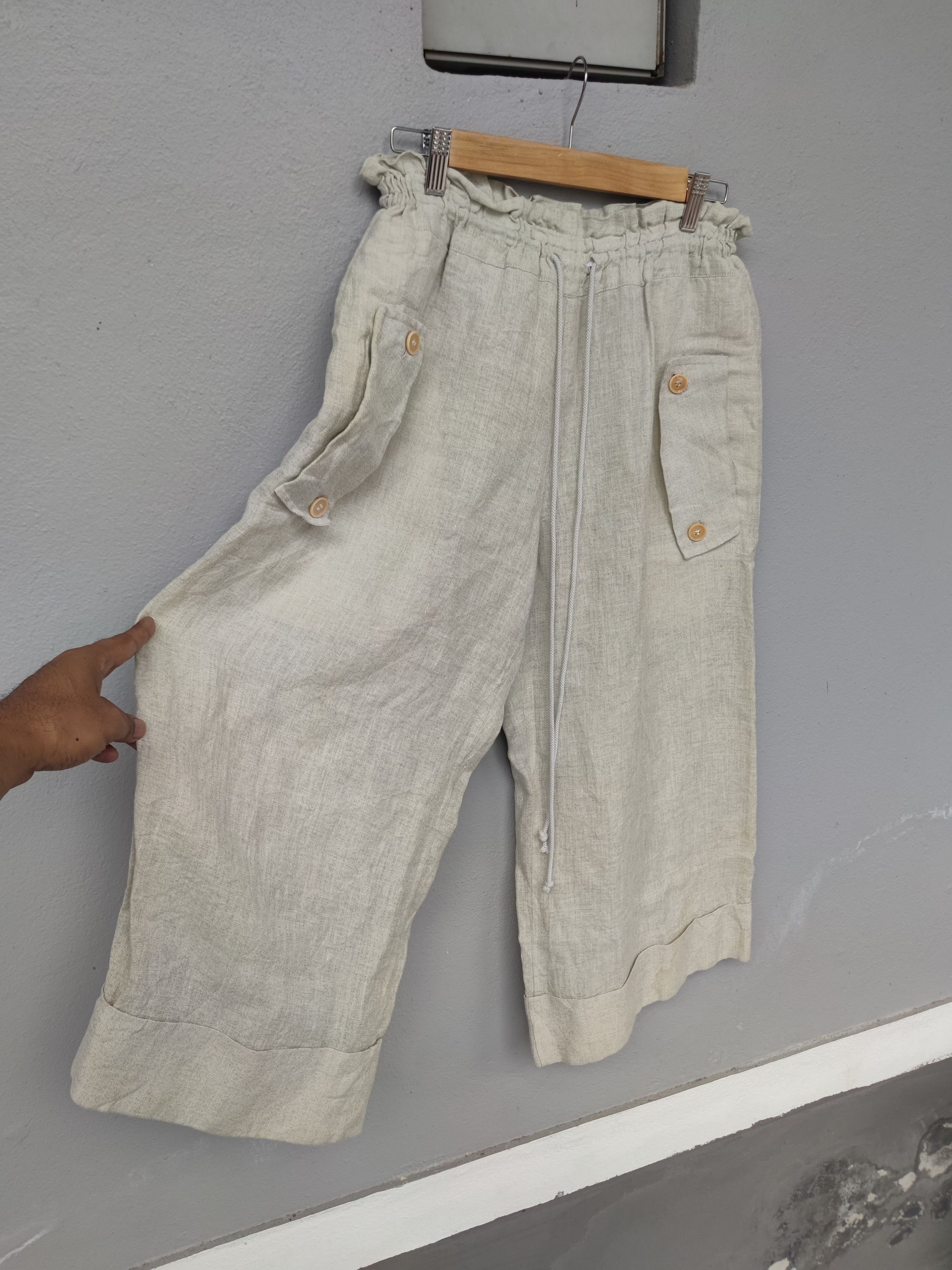 Y's Y's Linen Pant Made in Japan Fits Waist 35 and below Size US 35 - 3 Thumbnail