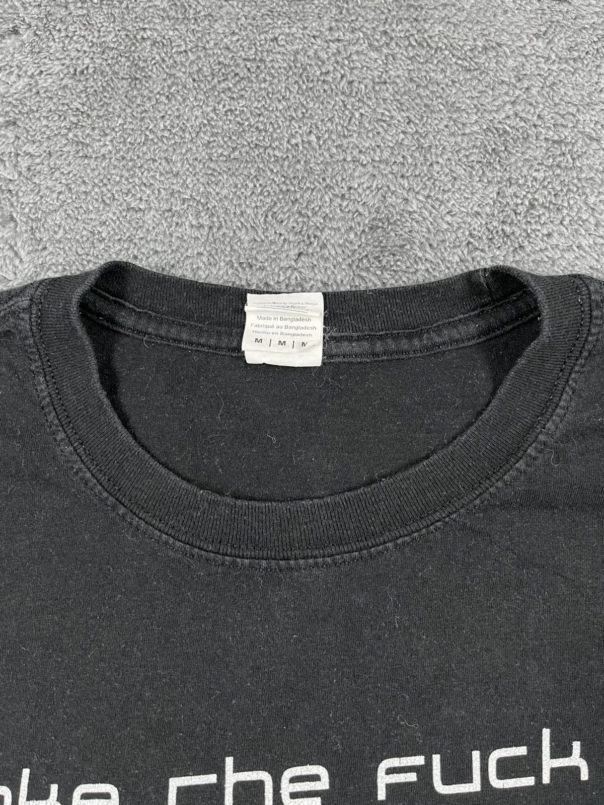 Japanese Brand Vintage Y2K wake the fuck up samurai cyberpunk humor Tshirt Size US M / EU 48-50 / 2 - 3 Thumbnail