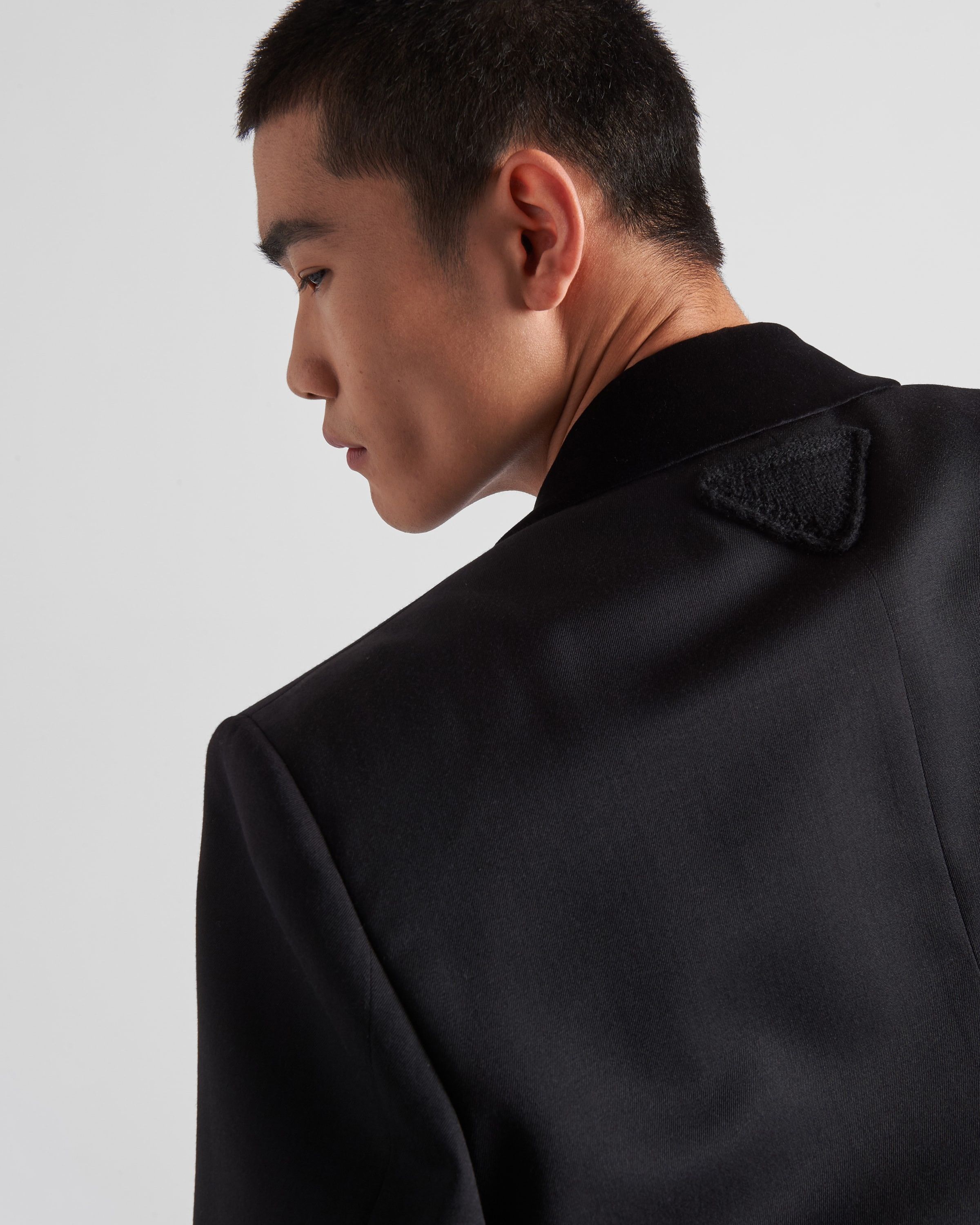 Prada oc11z0625 Double-Breasted Wool Jacket in Black Size US M / EU 48-50 / 2 - 4 Thumbnail