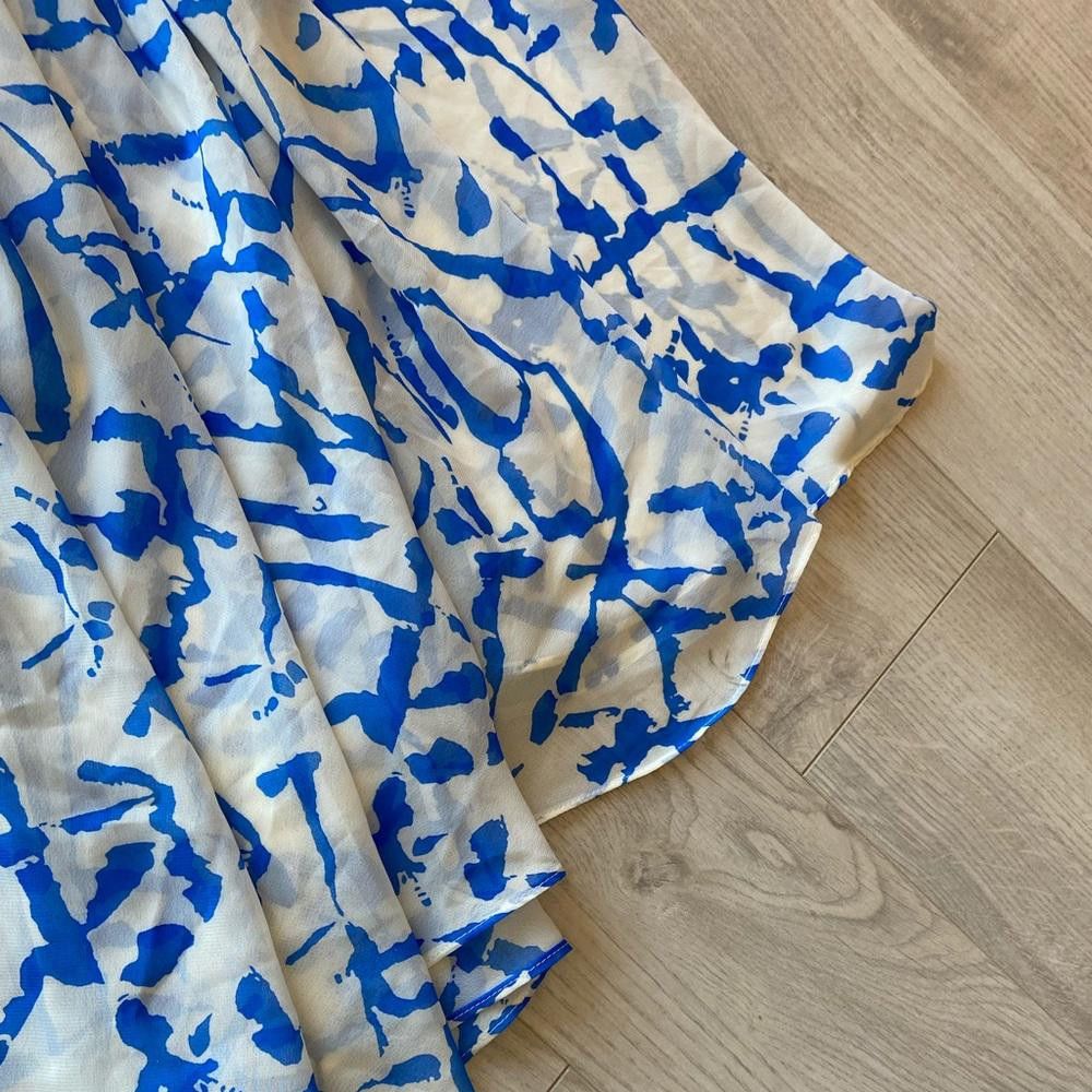 Designer Jenn Blue and White Maxi Skirt Size 28" / US 6 / IT 42 - 3 Thumbnail