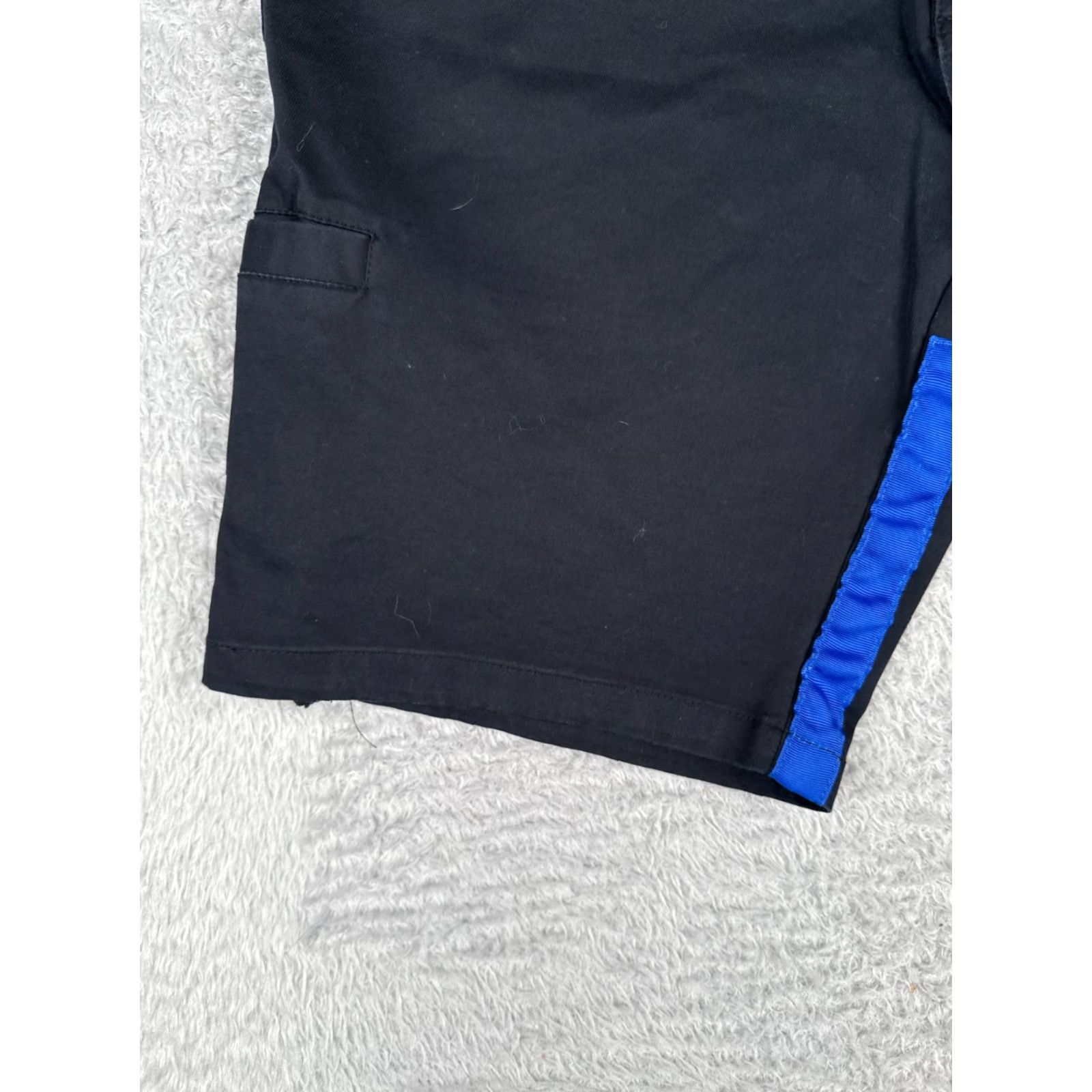 Vintage Pepsi PM-SHORT Cotton Blend Uniform Shorts Adult 38 Black Blue Pockets Men Work 10" Size US 38 / EU 54 - 3 Thumbnail