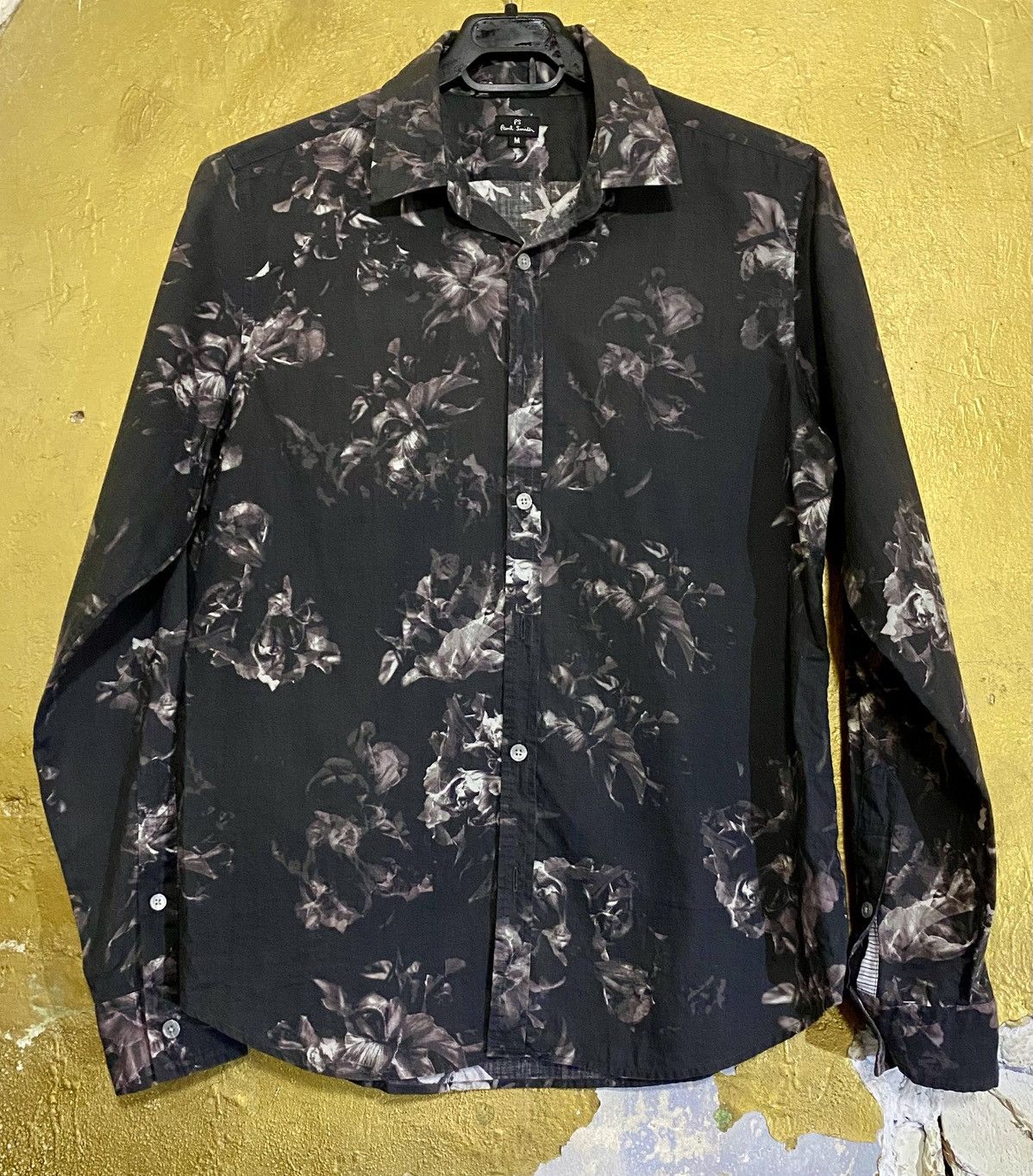 Paul Smith PS by Paul Smith black floral shirt Size US M / EU 48-50 / 2 - 1 Thumbnail