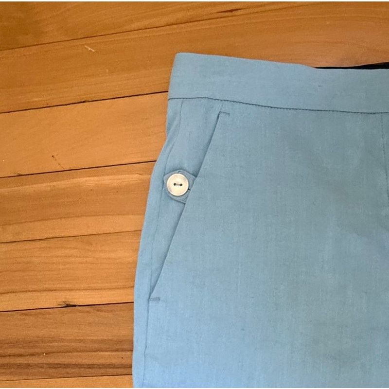 Rag & Bone rag & bone Light Blue Linen Tapered Ankle Pants Size 2 EUC Size 26" / US 2 / IT 38 - 6 Thumbnail
