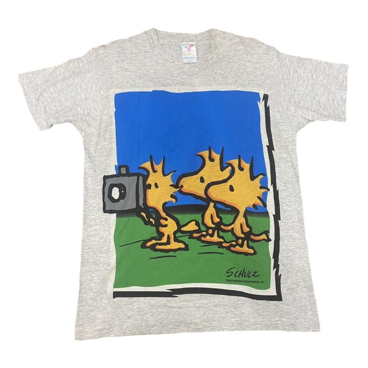 Vintage 🔥VINTAGE🔥Artex Woodstock Snoopy Peanut Schulz TShirt Size US M / EU 48-50 / 2 - 2 Thumbnail
