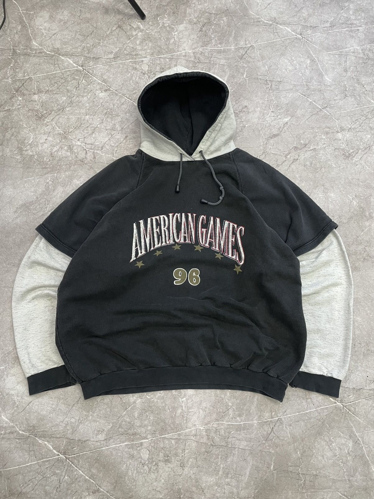 Vintage VINTAGE Y2K BOXY RETRO HOODIE AMERICAN GAMES 90s STREETWEAR Size US L / EU 52-54 / 3 - 1 Thumbnail