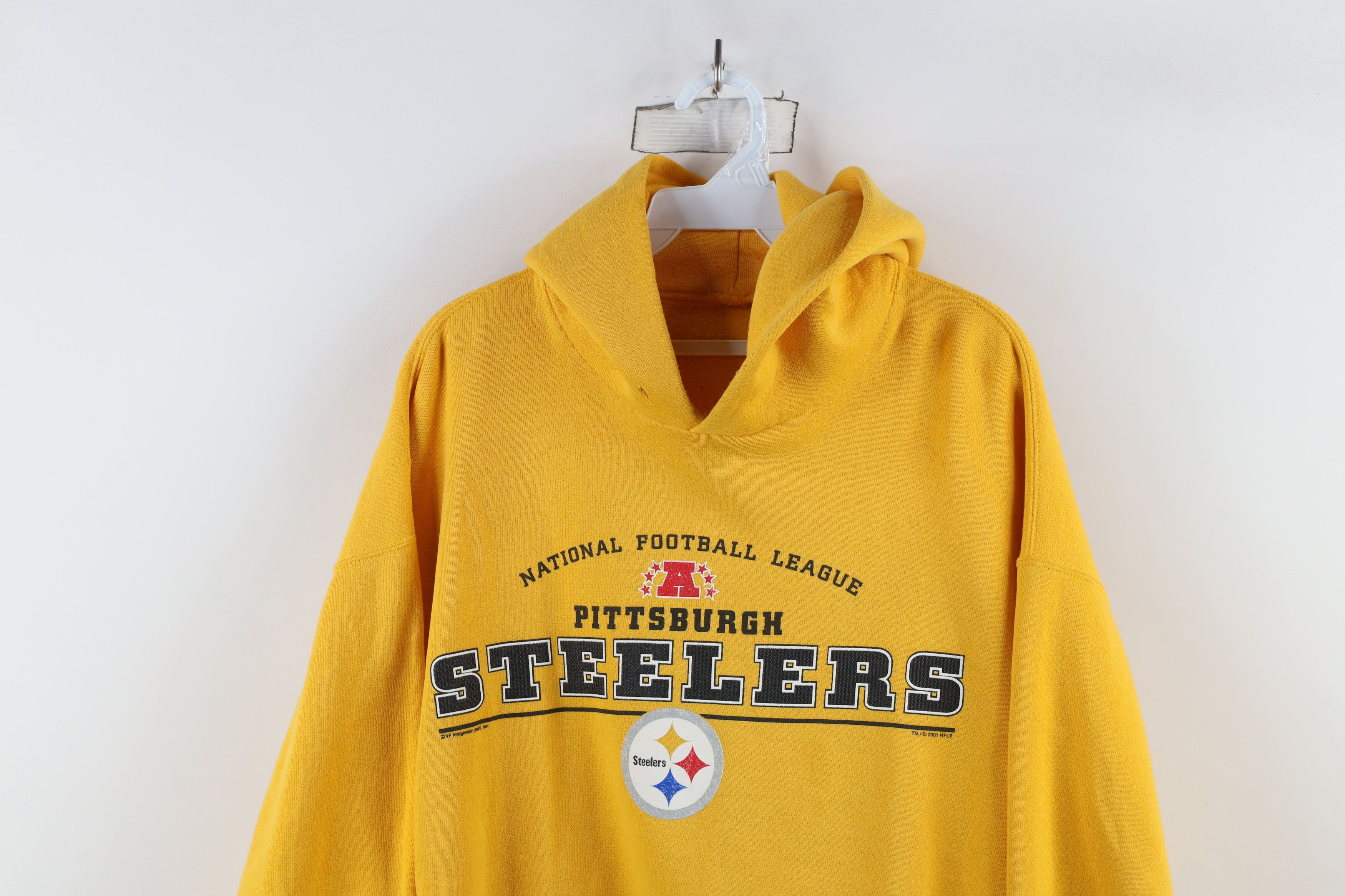 Vintage Vintage Y2K 2001 Spell Pittsburgh Steelers Football Hoodie Size US XL / EU 56 / 4 - 2 Thumbnail