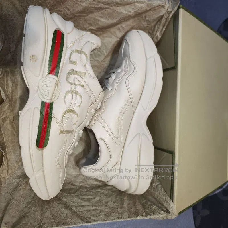 Gucci Gucci Rhyton Logo Low. Size US 8 / EU 41 - 1 Thumbnail