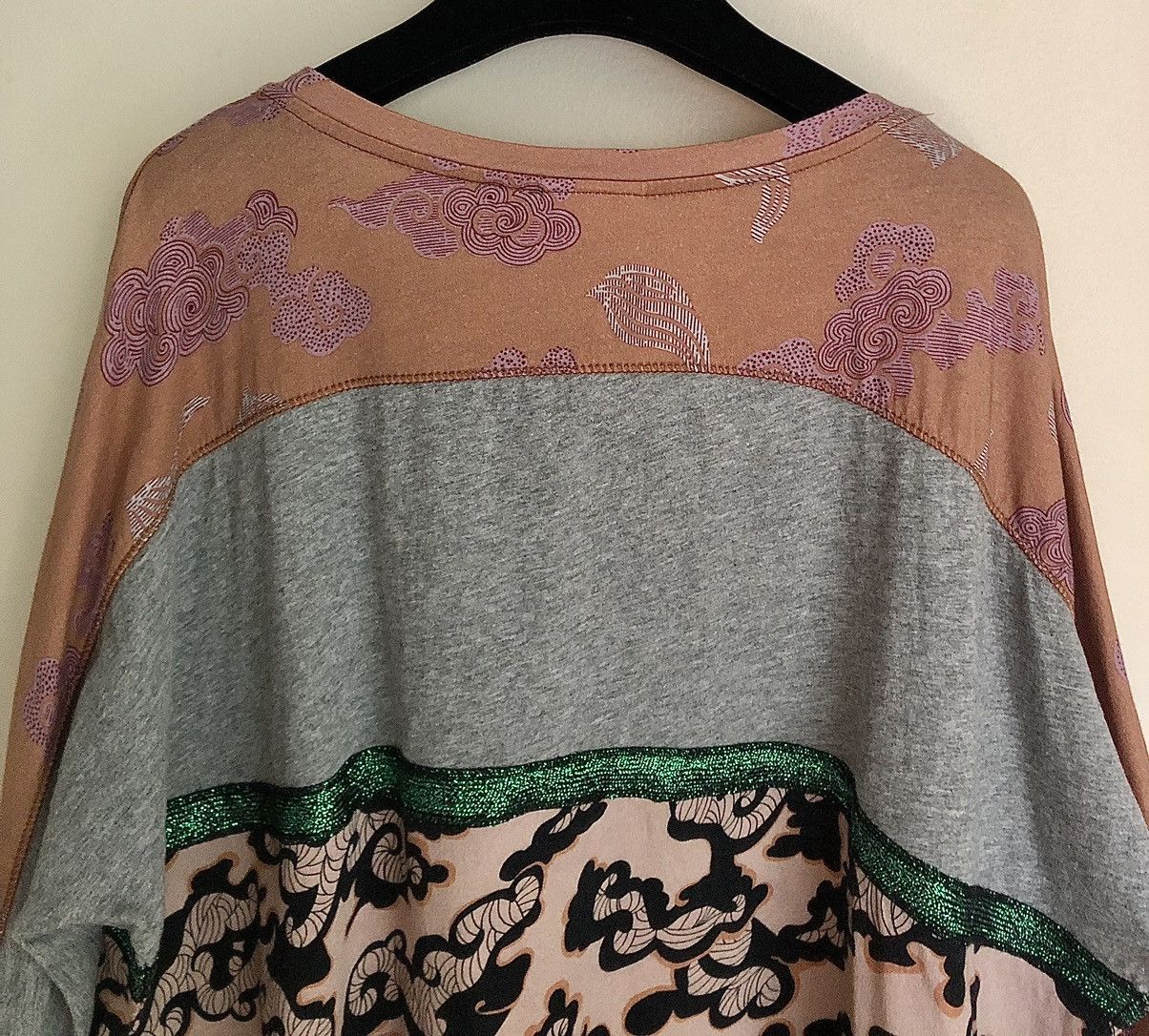 Dries Van Noten Dries Van Noten Glittered Striped Multi Print Shirt Size US S / EU 44-46 / 1 - 10 Thumbnail