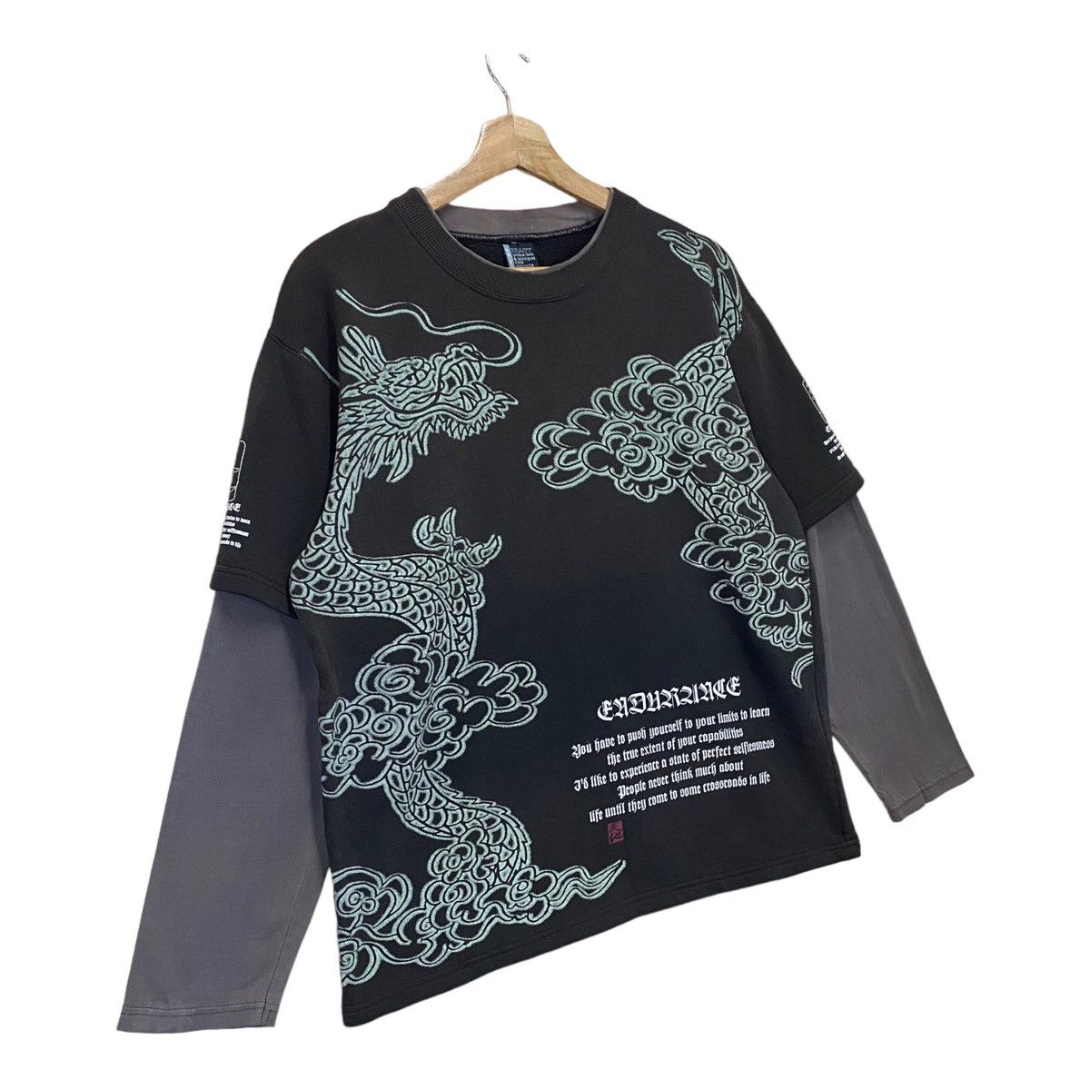 Japanese Brand × Vintage Sukarjan Dragon by Pract Big Logo Crewneck Sweatshirt Size US M / EU 48-50 / 2 - 2 Thumbnail