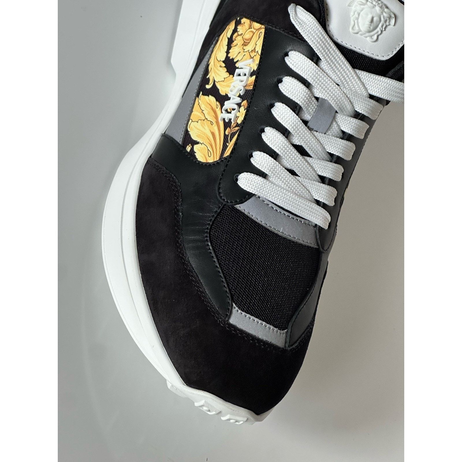 Versace Versace Medusa Men’s Black/Gold Sneakers 12 US 1011942 Size US 12 / EU 45 - 4 Thumbnail
