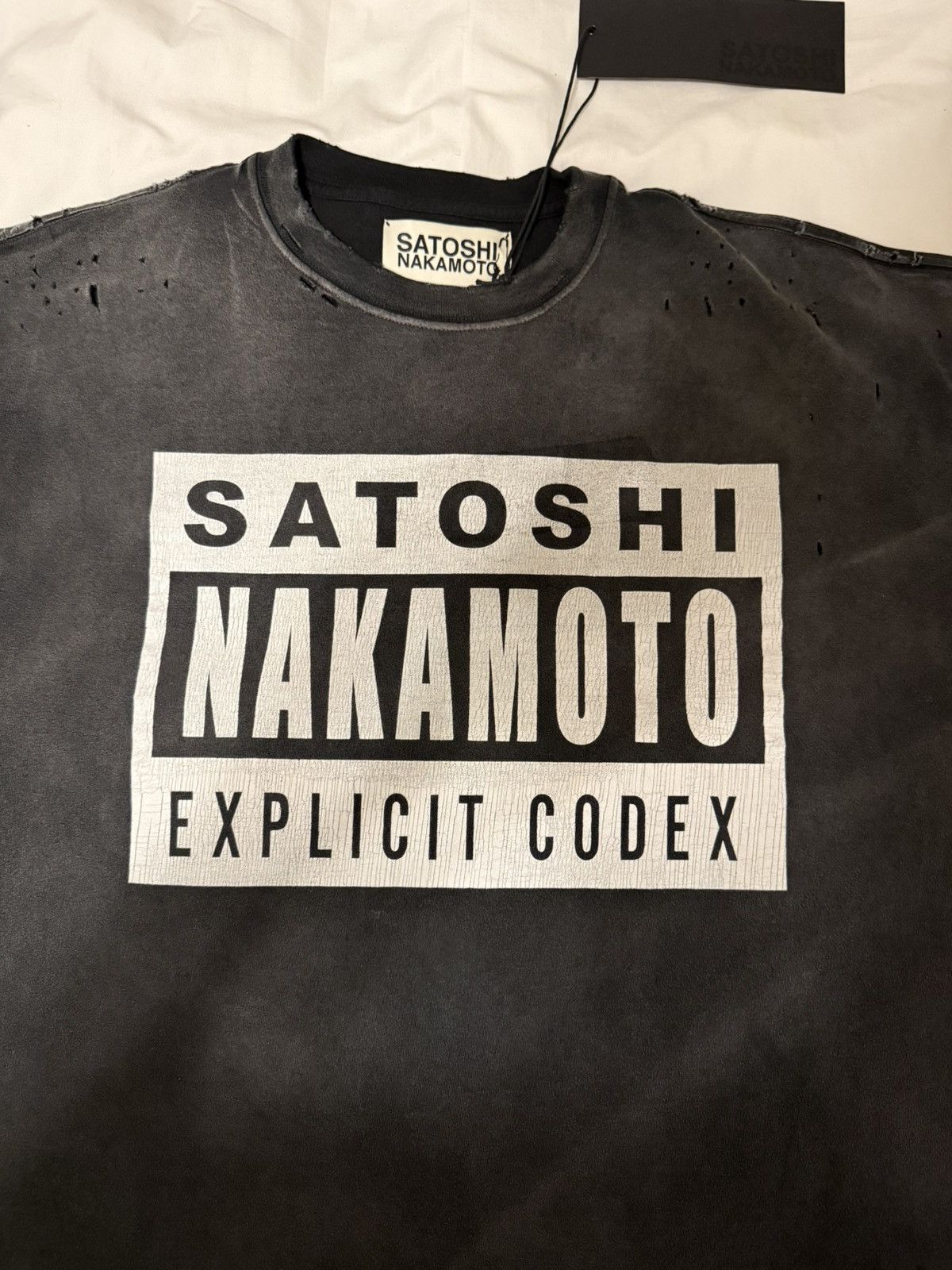 Satoshi Nakamoto Satoshi Nakamoto Explicit Codex Logo Tee size XXL New Size US XXL / EU 58 / 5 - 2 Thumbnail
