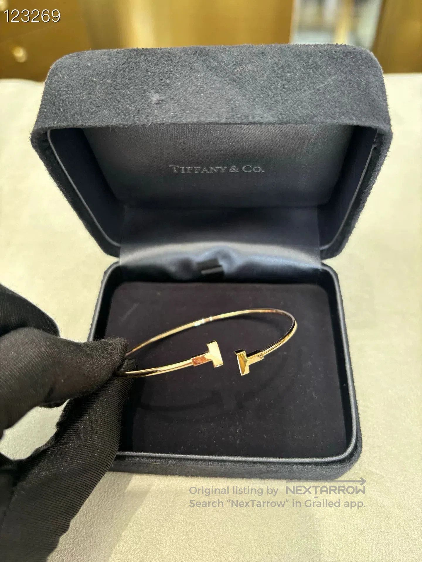 Tiffany & Co. Tiffany T Collection Rose Gold Narrow Bangle. Size ONE SIZE - 2 Thumbnail