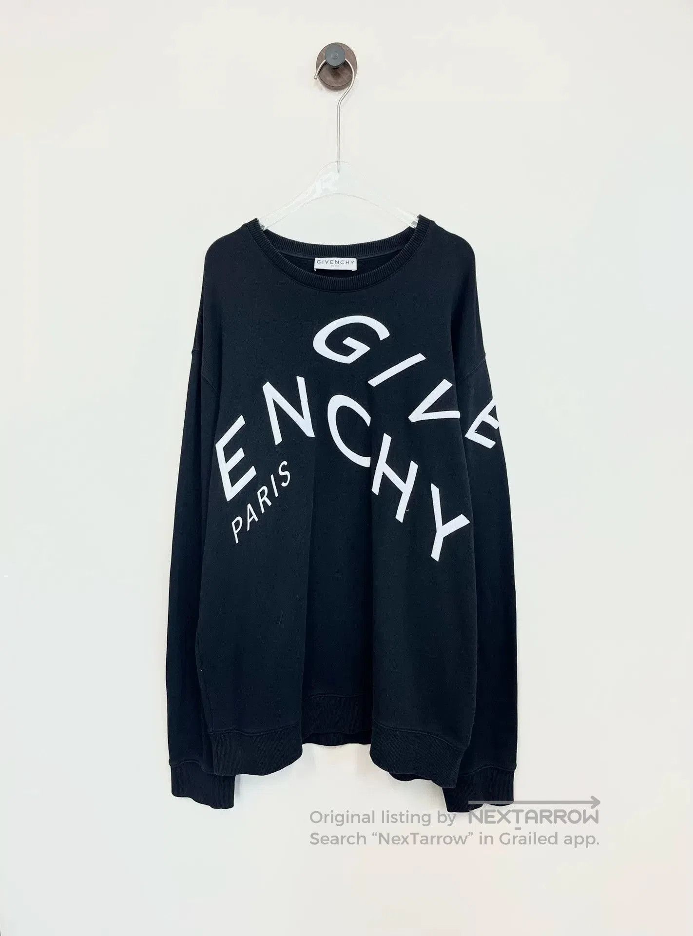 Givenchy Givenchy Black Embroidered Logo Hoodie XXL. Size US XXL / EU 58 / 5 - 1 Thumbnail