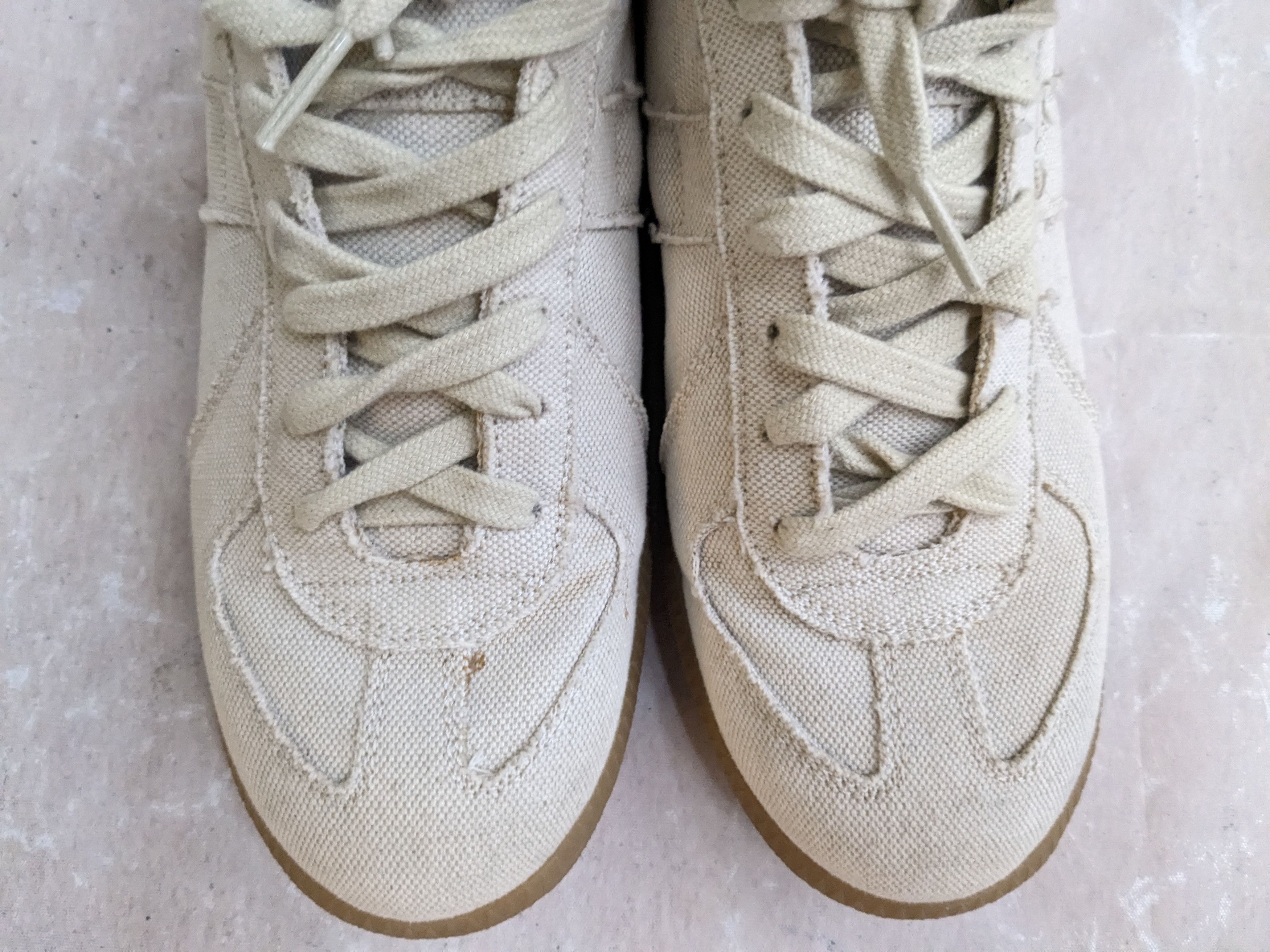 Jewelry Maison Margiela Replica GAT Beige Canvas Low 37 7 Size US 7 / IT 37 - 4 Thumbnail
