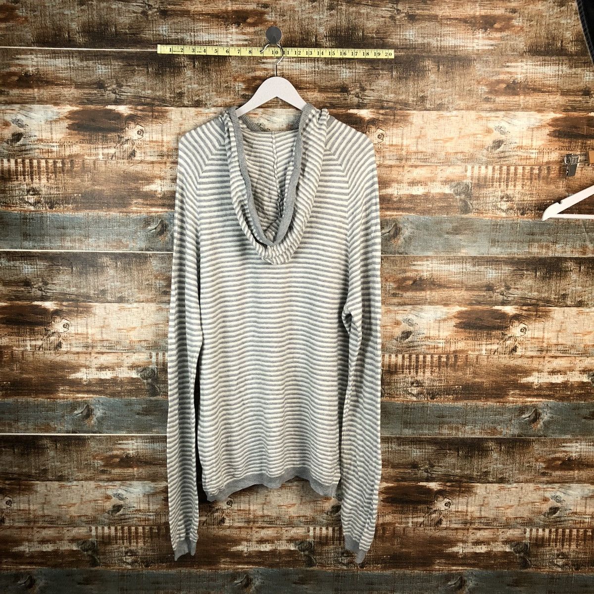 Gap Gap Stripe White Hoodie #A1558 Size US XL / EU 56 / 4 - 12 Thumbnail