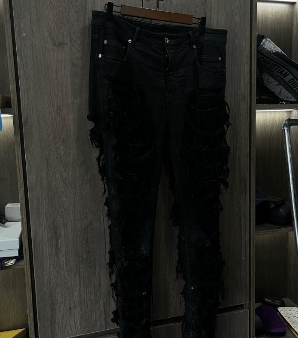 Rick Owens Rick Owens DRKSHDW Heavy Destroy Waxed Jeans Size US 34 / EU 50 - 4 Thumbnail