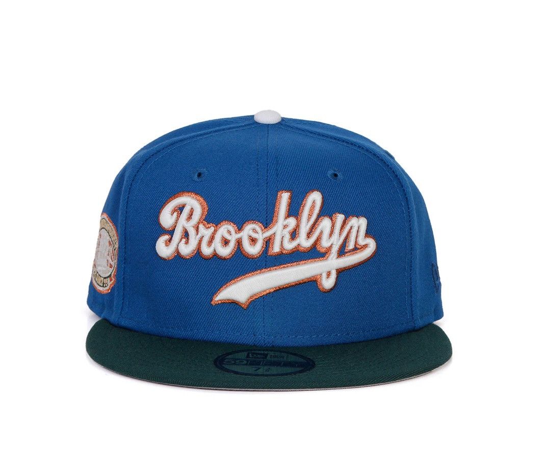 New Era BK DODGERS 59FIFTY FITTED 1ST WORLD CHAMPION SIDE PATCH Sz 8 Size ONE SIZE - 2 Thumbnail