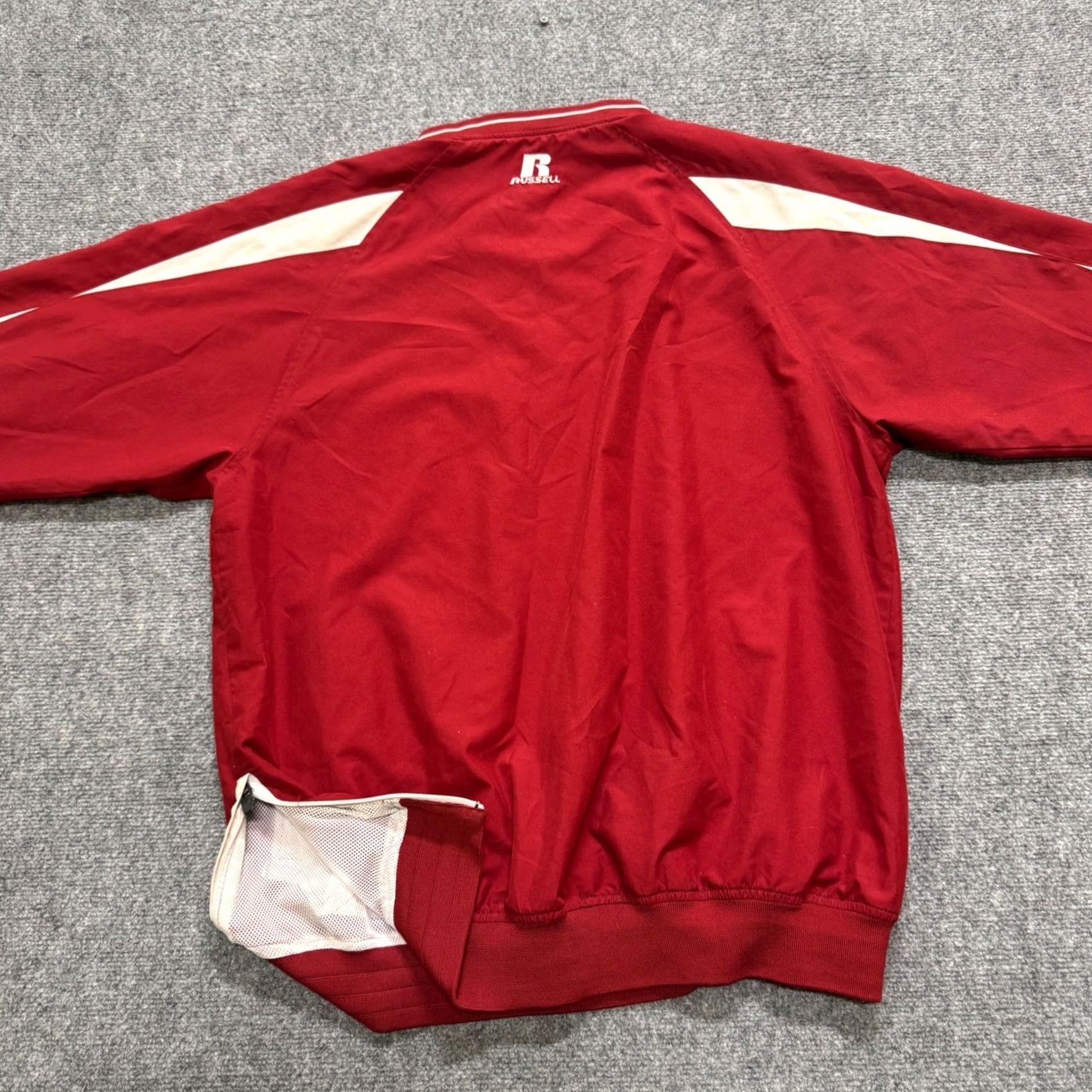 Russell Athletic VINTAGE Russell Athletics Sweatshirt Pullover Nylon Mens L Red Team Issue CEU Size US L / EU 52-54 / 3 - 3 Thumbnail