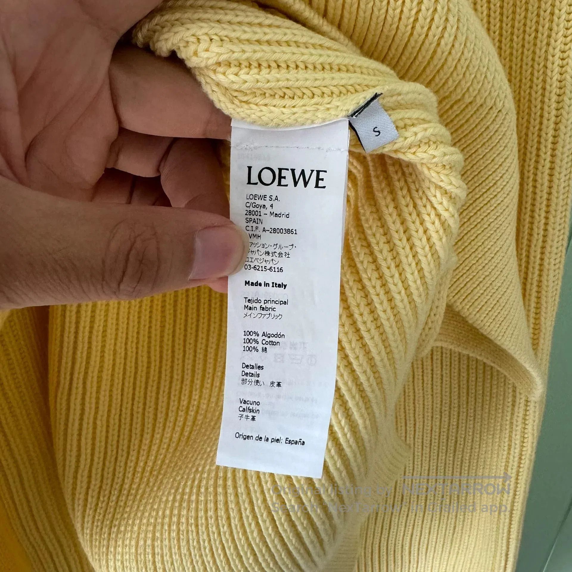 Loewe Loewe Yellow Knitwear S Size. Size S / US 4 / IT 40 - 4 Thumbnail