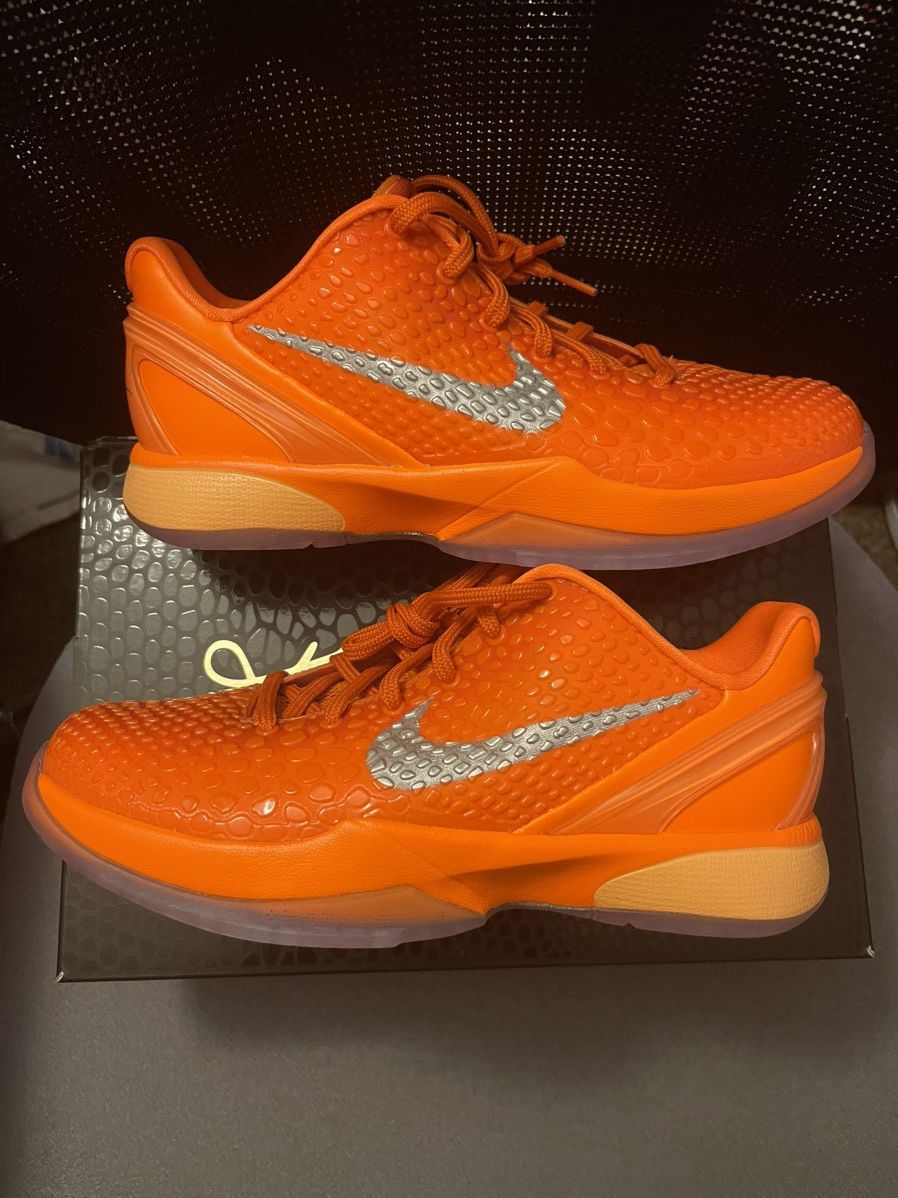 Nike *New* *New* Nike Kobe 6/VI Total Orange - Grade School Size US 5.5 / EU 38 - 1 Thumbnail