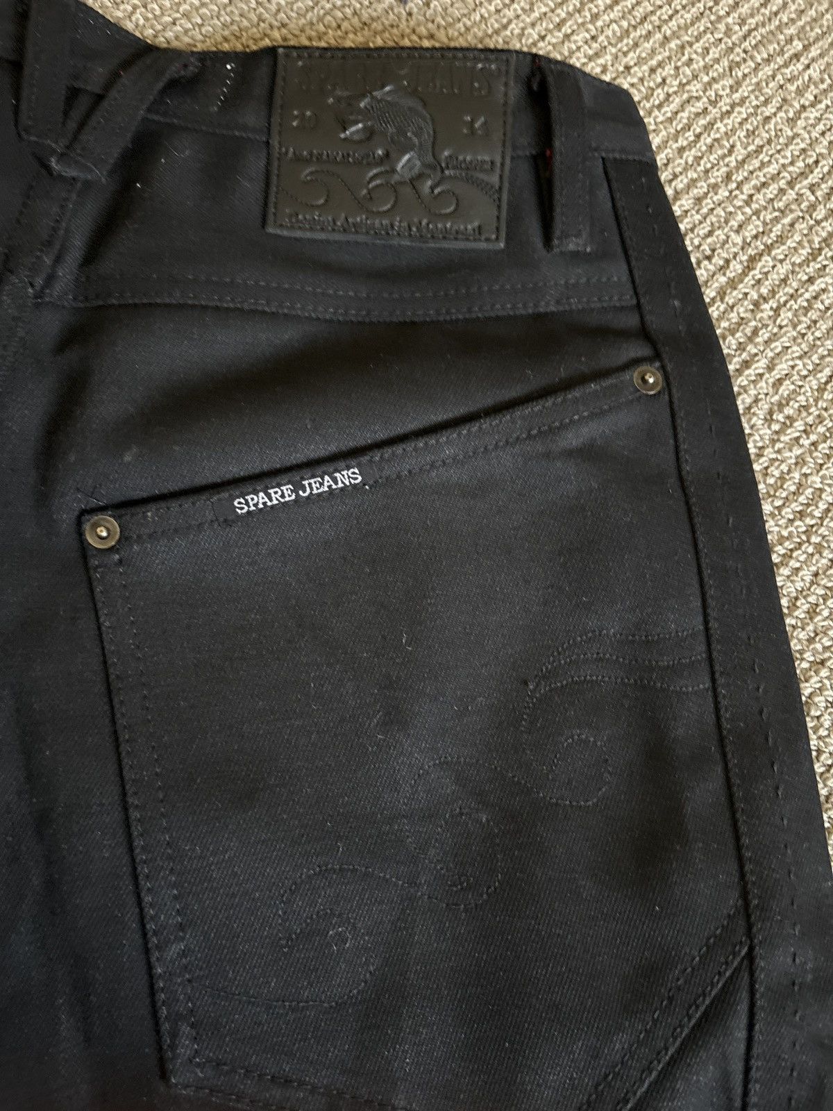 Vintage Spare Jeans Custom Japanese Selvedge Denim Size US 30 / EU 46 - 3 Thumbnail