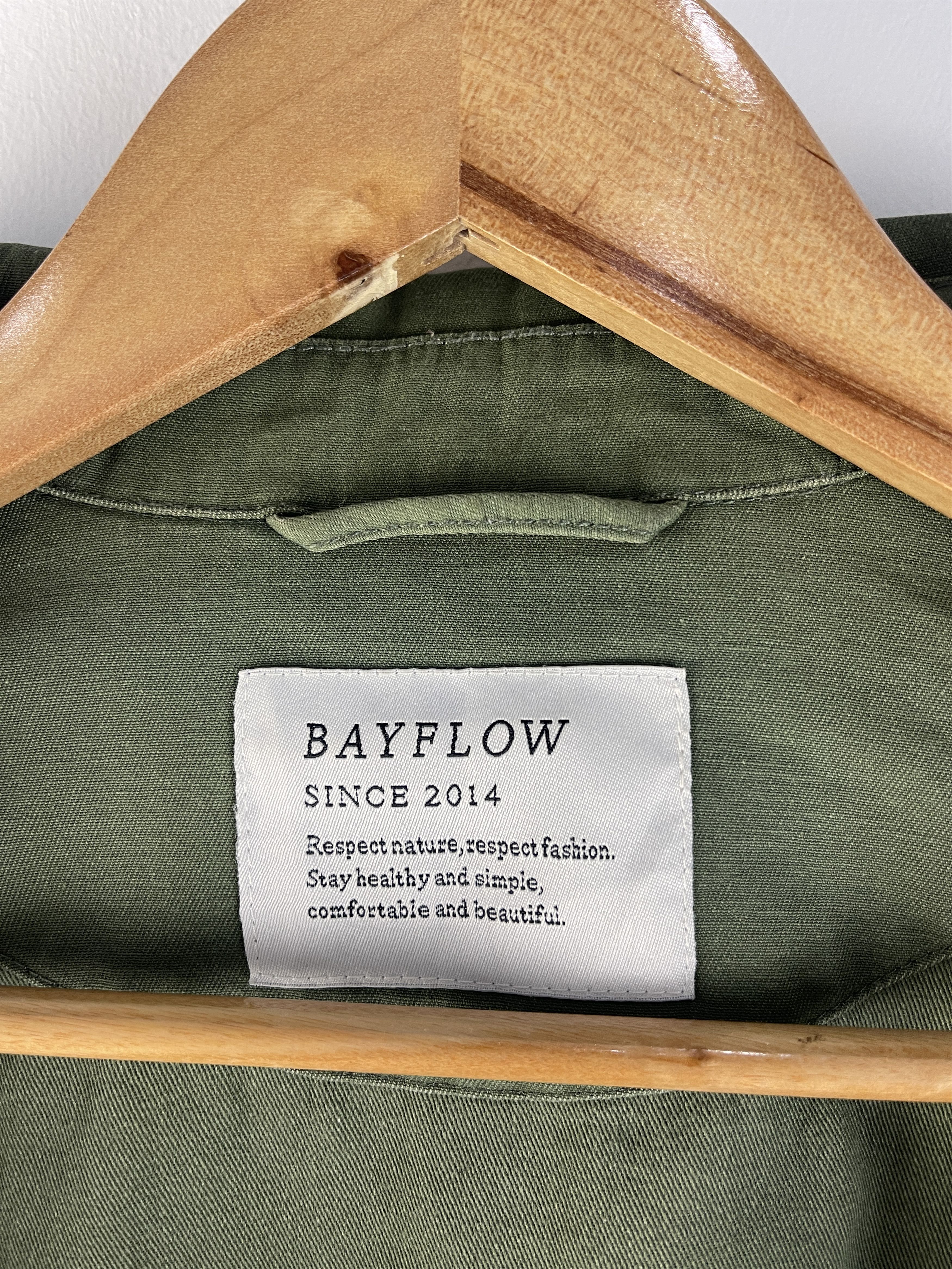 Japanese Brand BAYFLOW Military Utility Shirt Jacket Olive Green Soak In Size US L / EU 52-54 / 3 - 14 Thumbnail