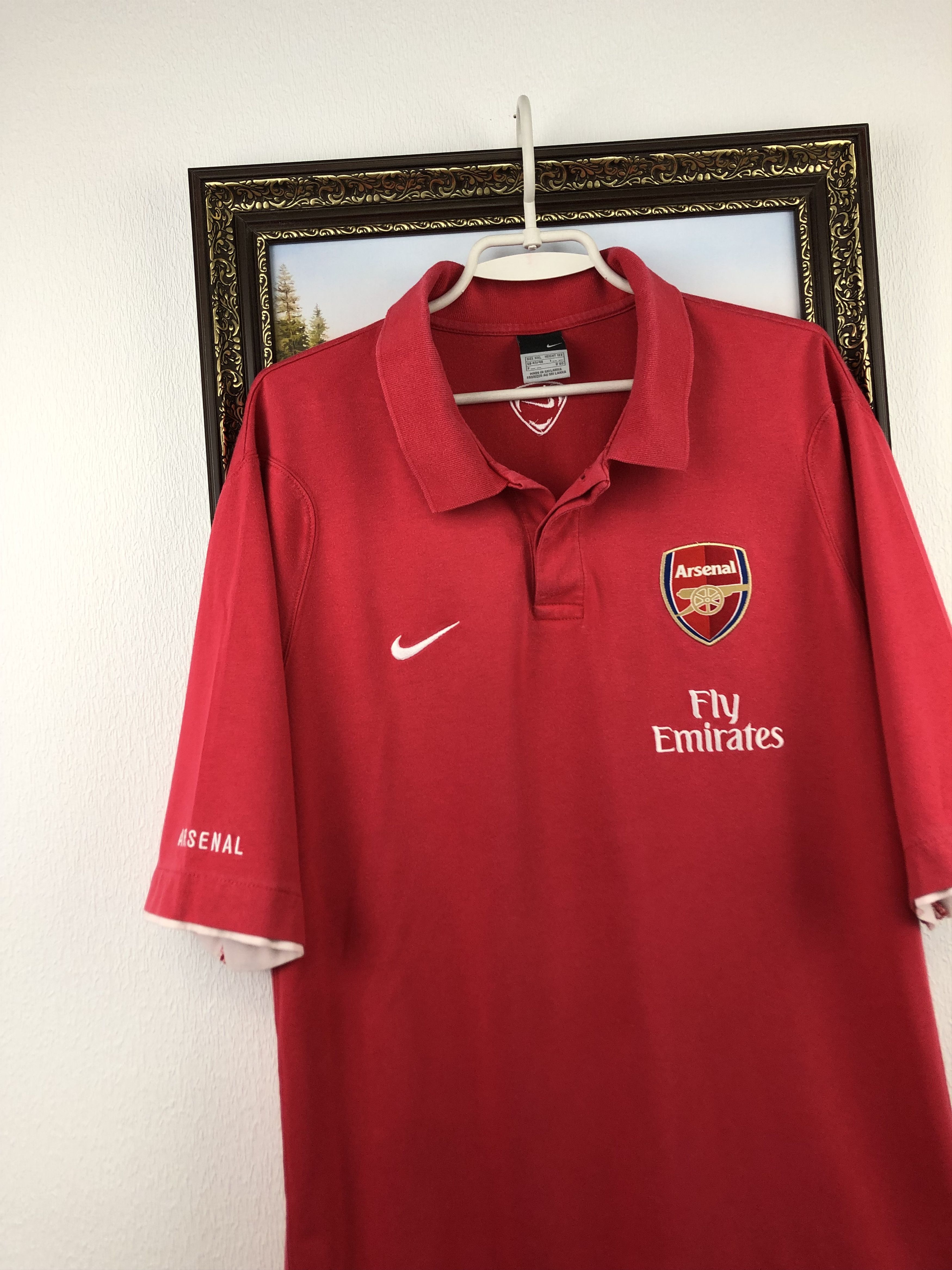 Nike Vintage Arsenal Football Shirt Polo Soccer Jersey Rare Size US XXL / EU 58 / 5 - 3 Thumbnail