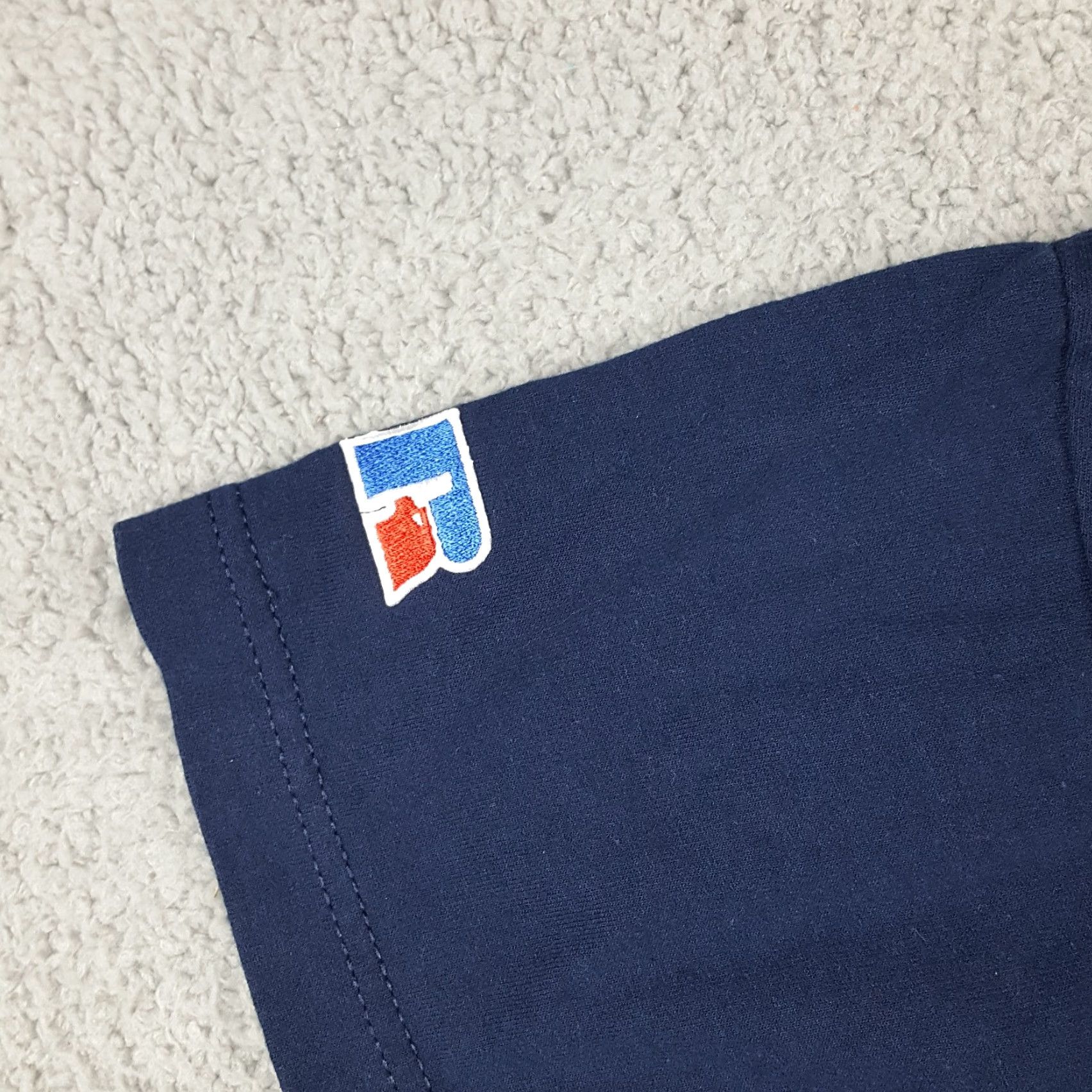 Russell Athletic VINTAGE Los Angeles Angels Men's MLB Baseball T Shirt Henley 2000s Y2K Size L Blue Cotton Russell Athletic Embroidered Logo Crew Neck Short Sleeve Size US L / EU 52-54 / 3 - 5 Thumbnail