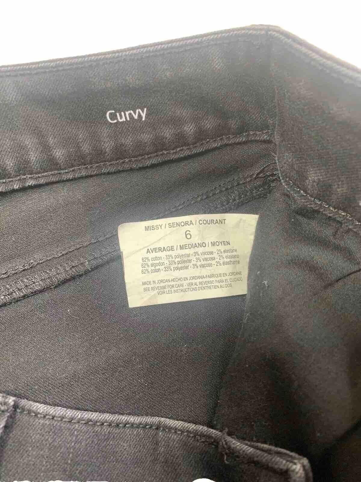 Other Gloria Vanderbilt Jeans Women's Sz 6 Black Curvy Skinny Size 28" / US 6 / IT 42 - 4 Thumbnail