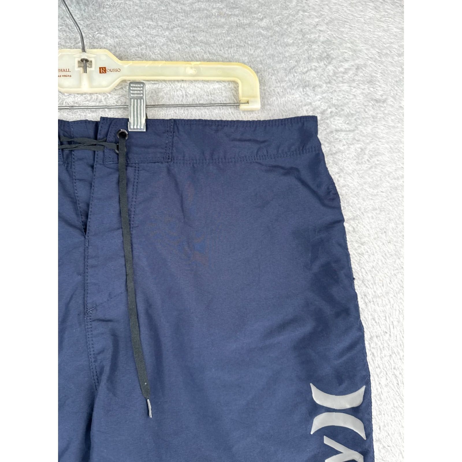 Hurley Hurley Board Shorts Mens 36 Blue Solid Beach Surf Swim Trunks 36x9 Pockets Drawstring Men Size US 36 / EU 52 - 5 Thumbnail