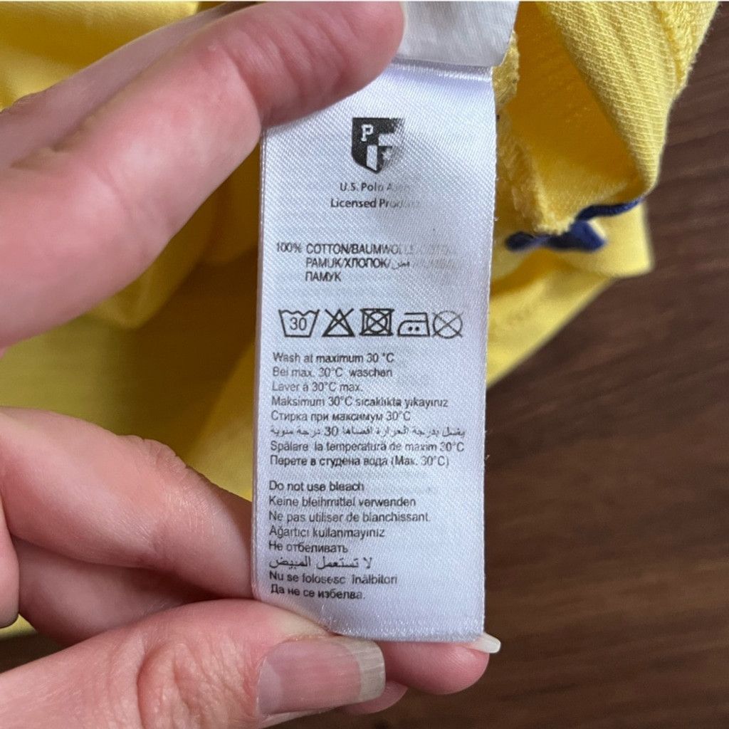 U.S. Polo Assn. Yellow U.S. Polo Assn. Short Sleeve Collar-Neck Shirt Size US L / EU 52-54 / 3 - 9 Thumbnail