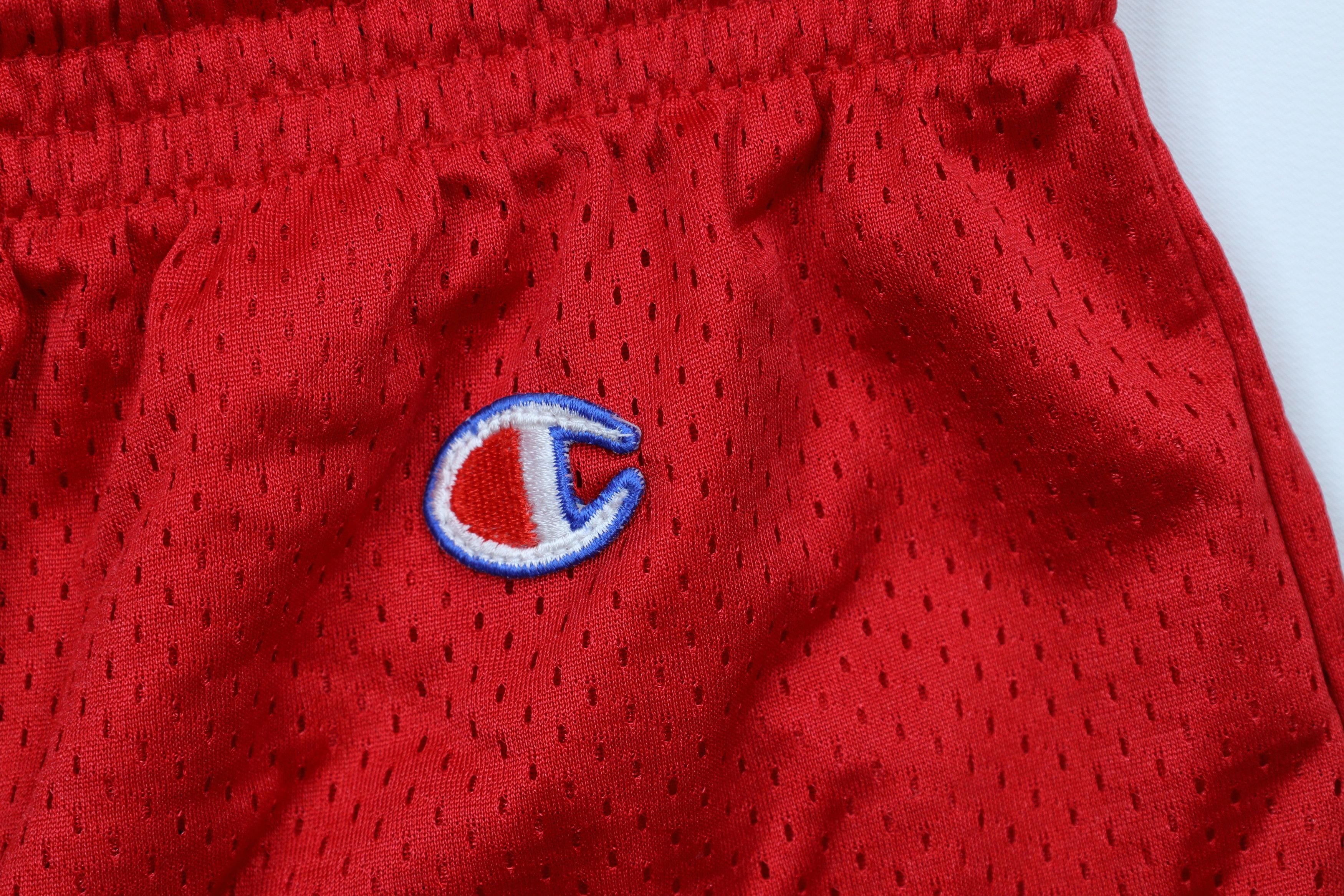 Champion Vintage 90s Champion Miami Ohio Above Knee Mesh Shorts Red Size US 36 / EU 52 - 6 Thumbnail
