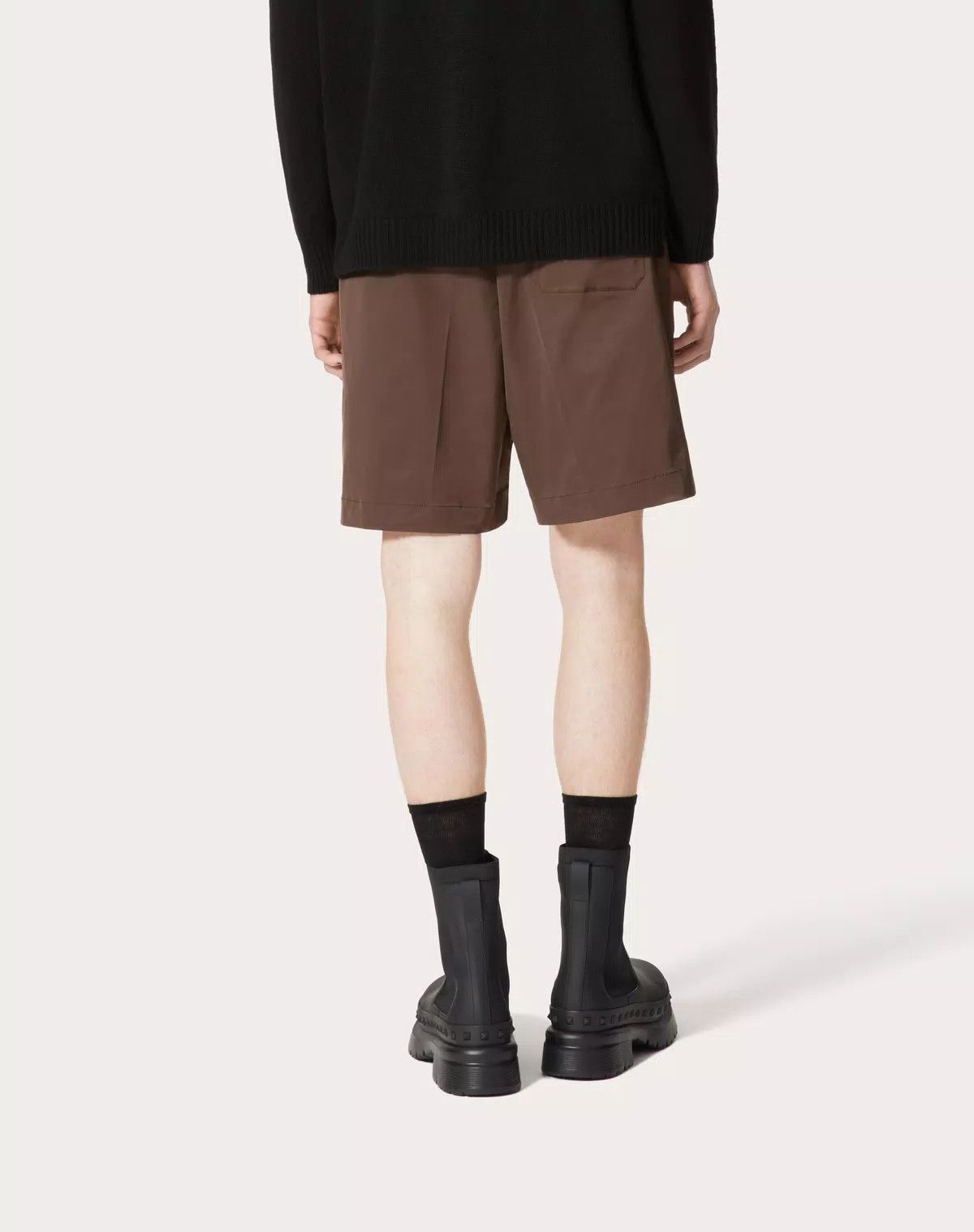 Valentino oc11z0625 Nylon Bermuda Shorts in Brown Size US 30 / EU 46 - 6 Thumbnail