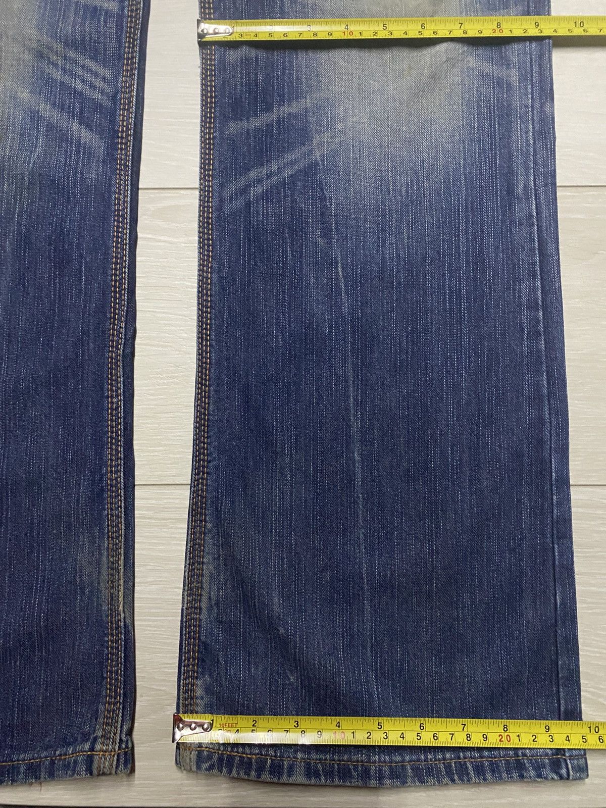Junya Watanabe Vintage Edwin XV Buckle Back Wide Leg Baggy Bootcut Jeans Size US 36 / EU 52 - 19 Thumbnail