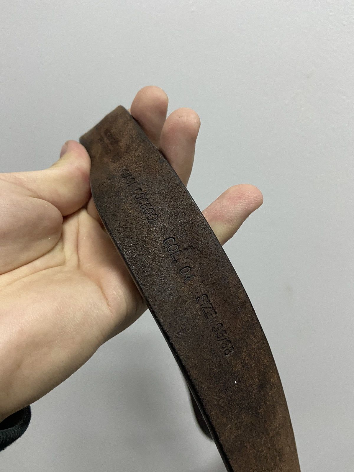 Diesel × Vintage Diesel belt leather vintage made in Italy avant Garde Size ONE SIZE - 9 Thumbnail