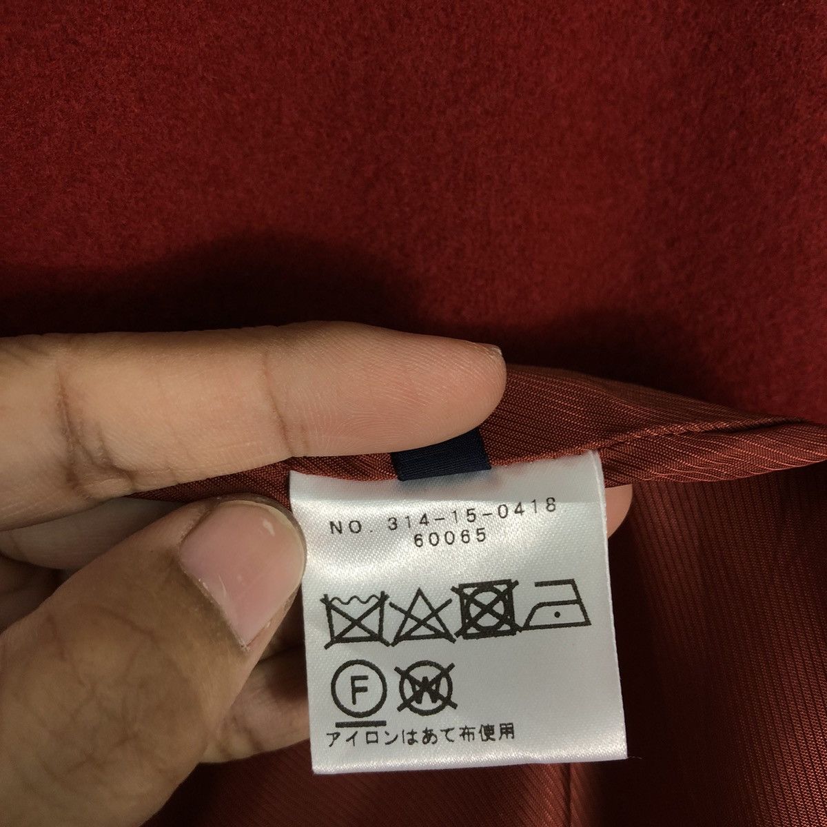 Japanese Brand 📌Rich Red Vintage Long Wool Jacket Ships Issey Miyake Size M / US 6-8 / IT 42-44 - 21 Thumbnail