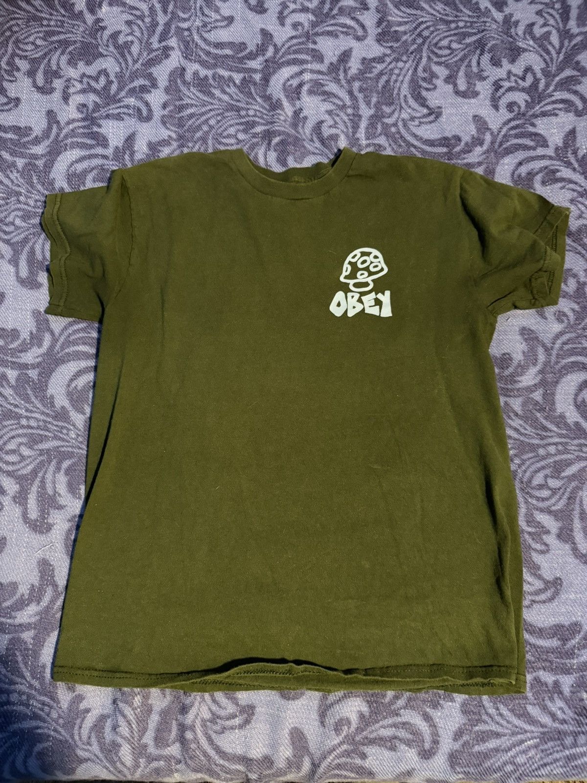 Obey Obey Mushroom T Shirt Size US S / EU 44-46 / 1 - 1 Thumbnail