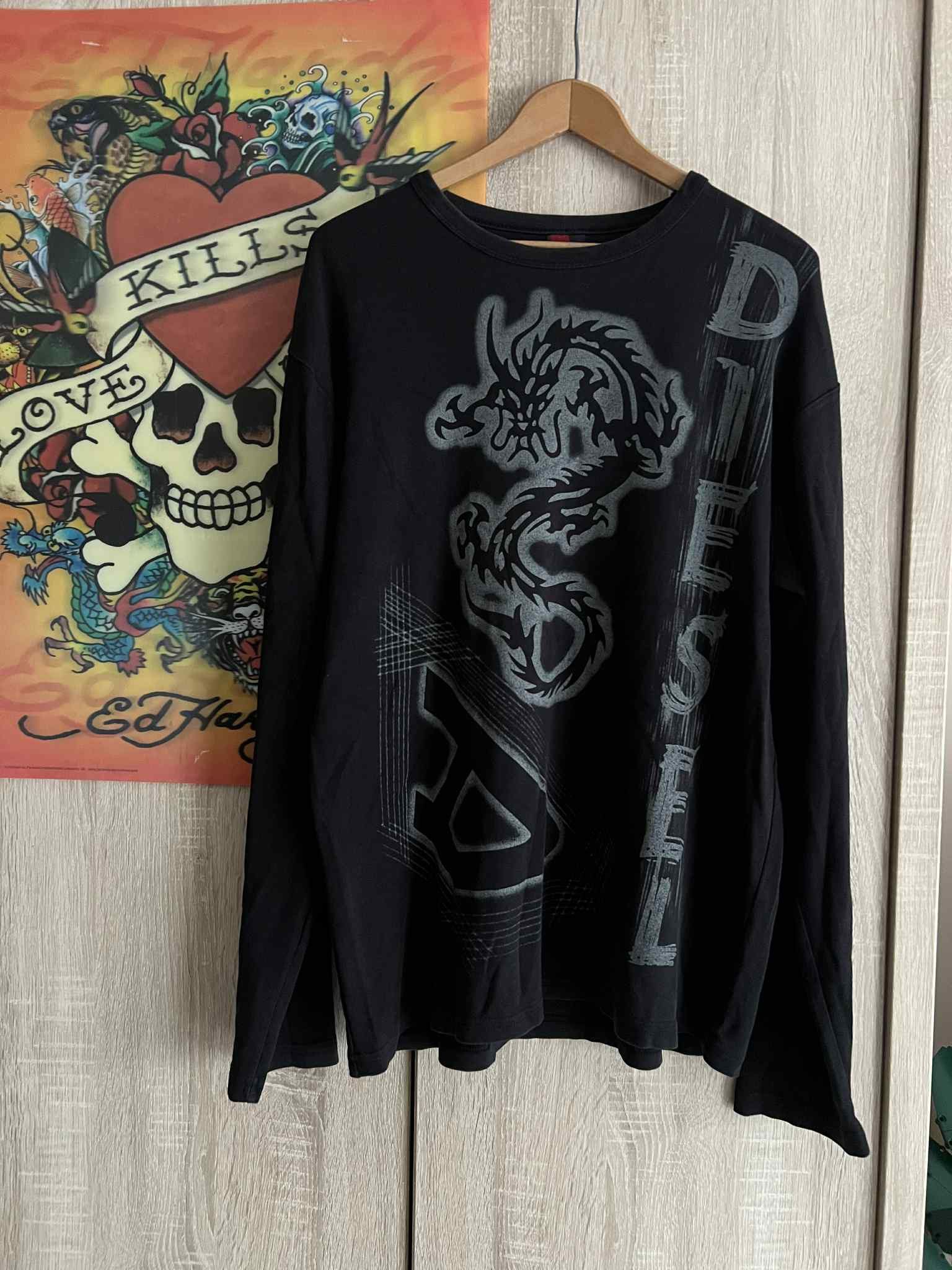 Diesel Printed Logo Longsleeve Vintage Opium Vamp Style 🔥💥