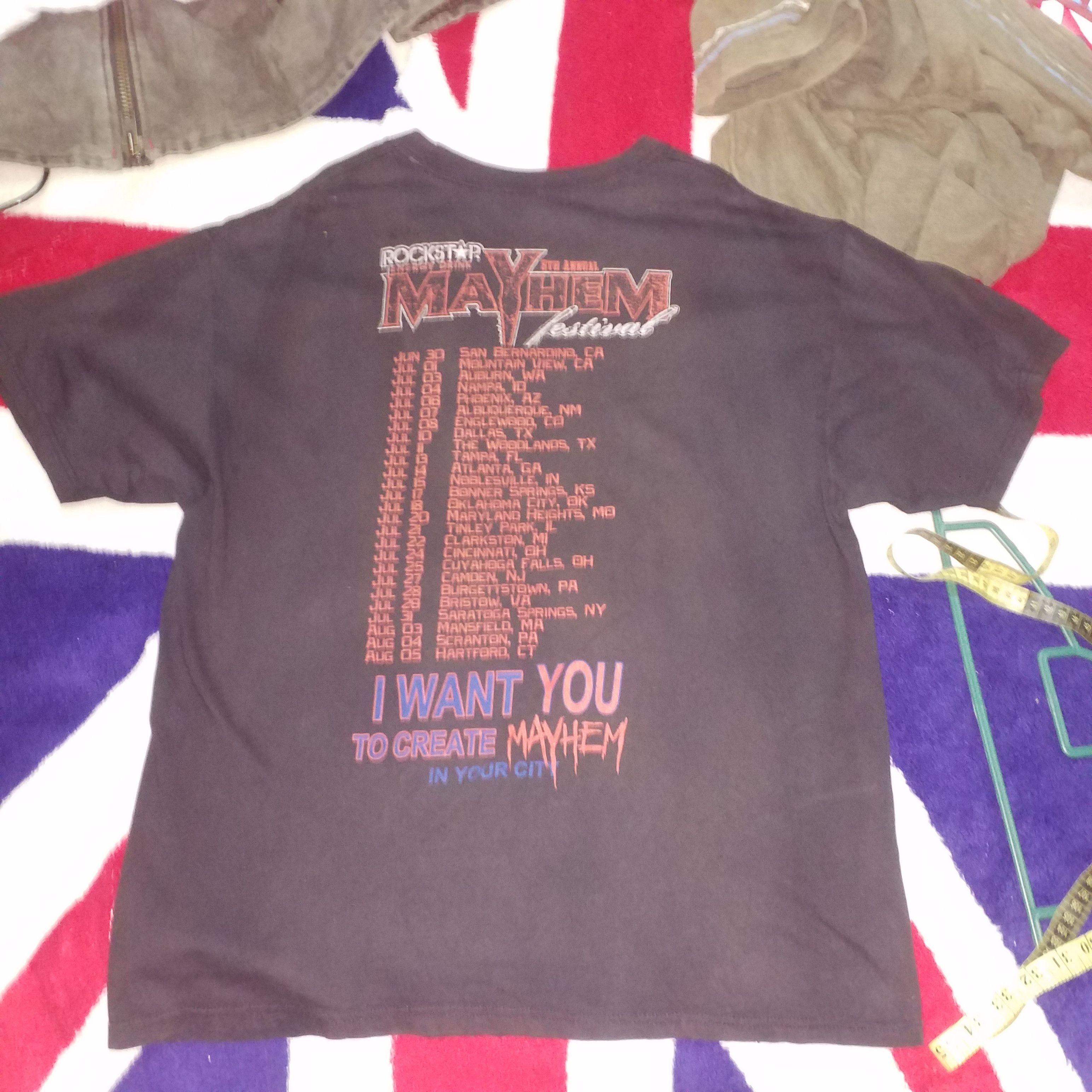 Band Tees × Hanes Mayhem festival destroy shirt Size US L / EU 52-54 / 3 - 5 Thumbnail