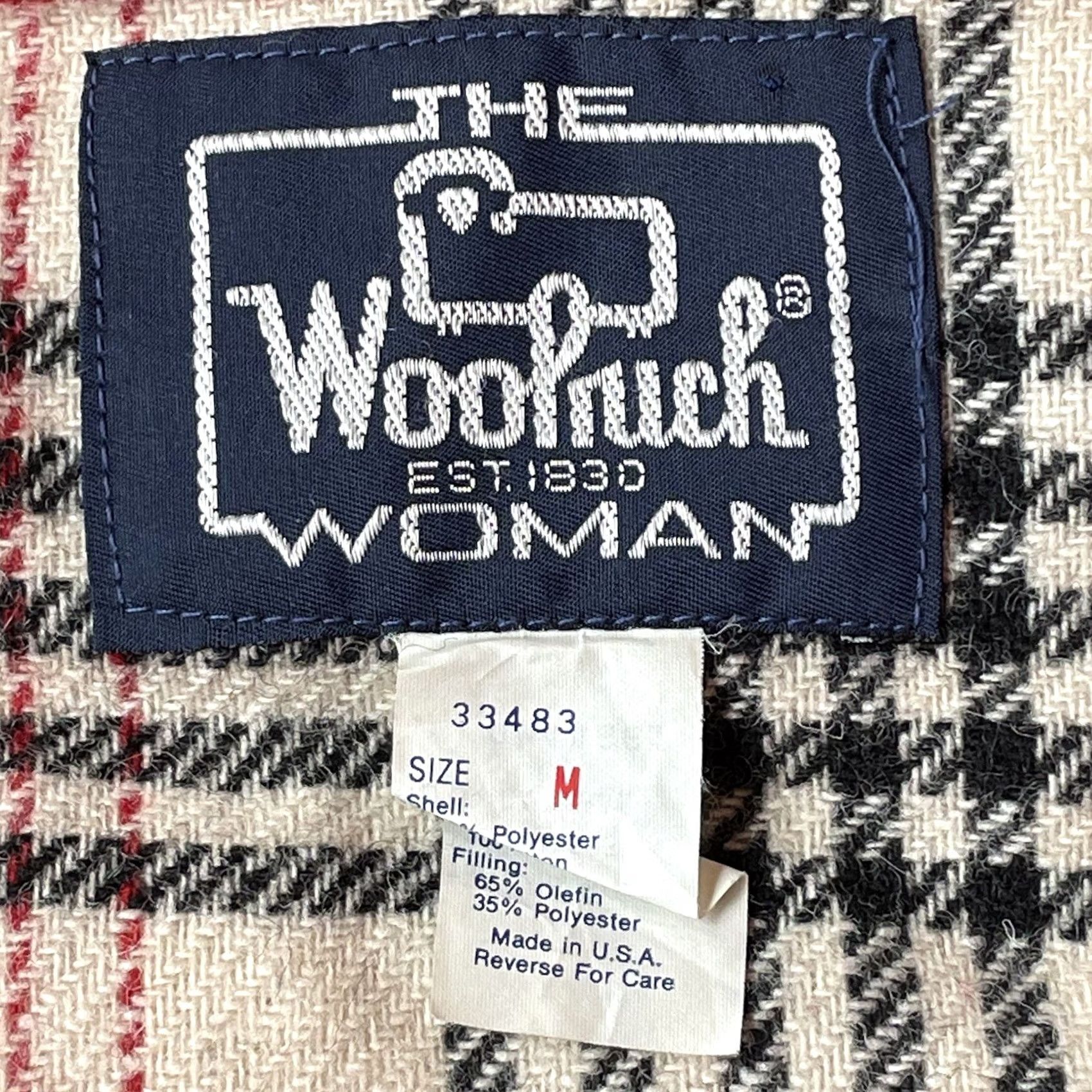Vintage VINTAGE Woolrich Jacket Red Wool Lined Plaid M Wool Blend Lamb Fur Secretary/Geek 1990s Made in USA Mens/Womens Size M / US 6-8 / IT 42-44 - 7 Thumbnail