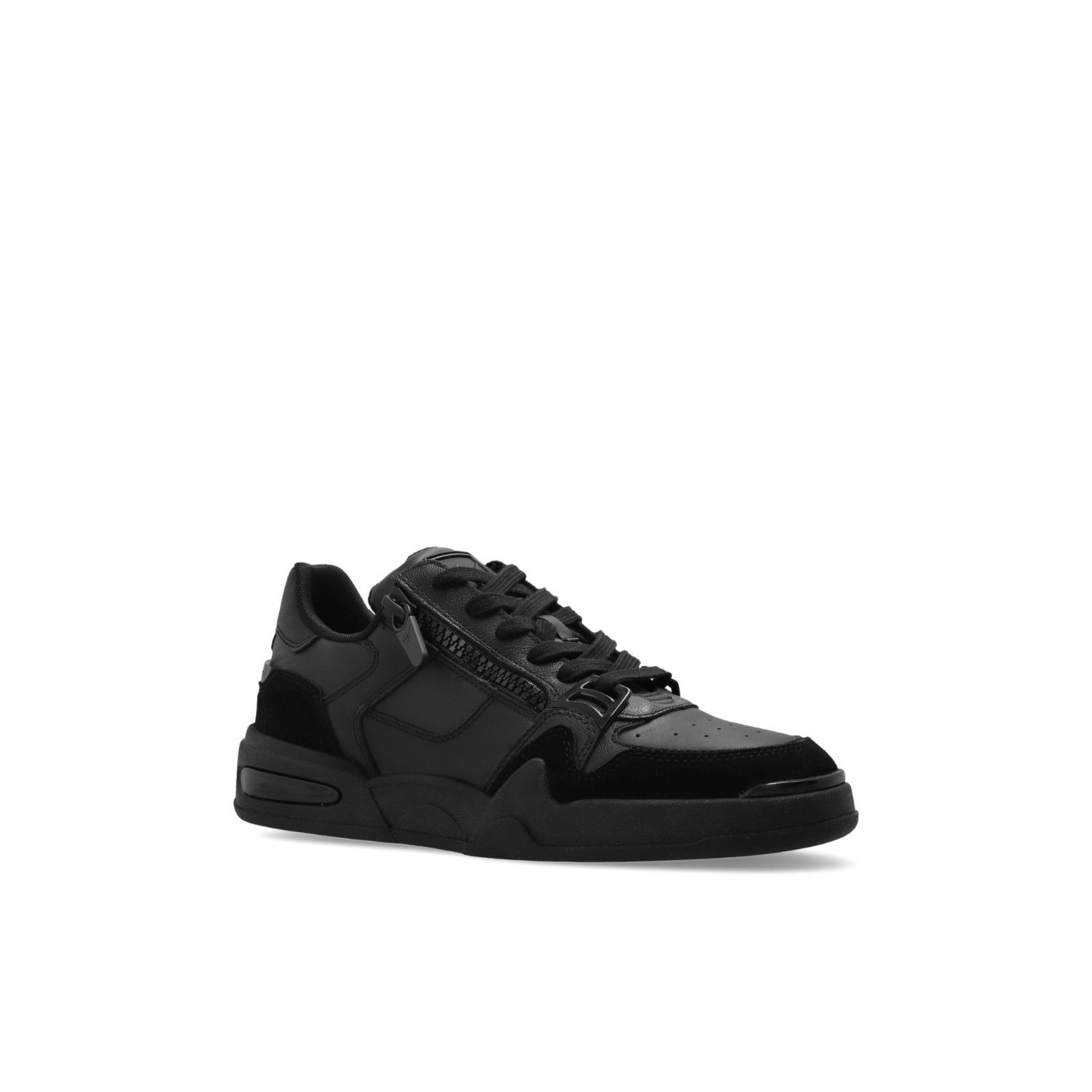 Giuseppe Zanotti GIUSEPPE ZANOTTI Ghost Black Leather Sneakers New & Authenti Size US 10.5 / EU 43-44 - 2 Thumbnail