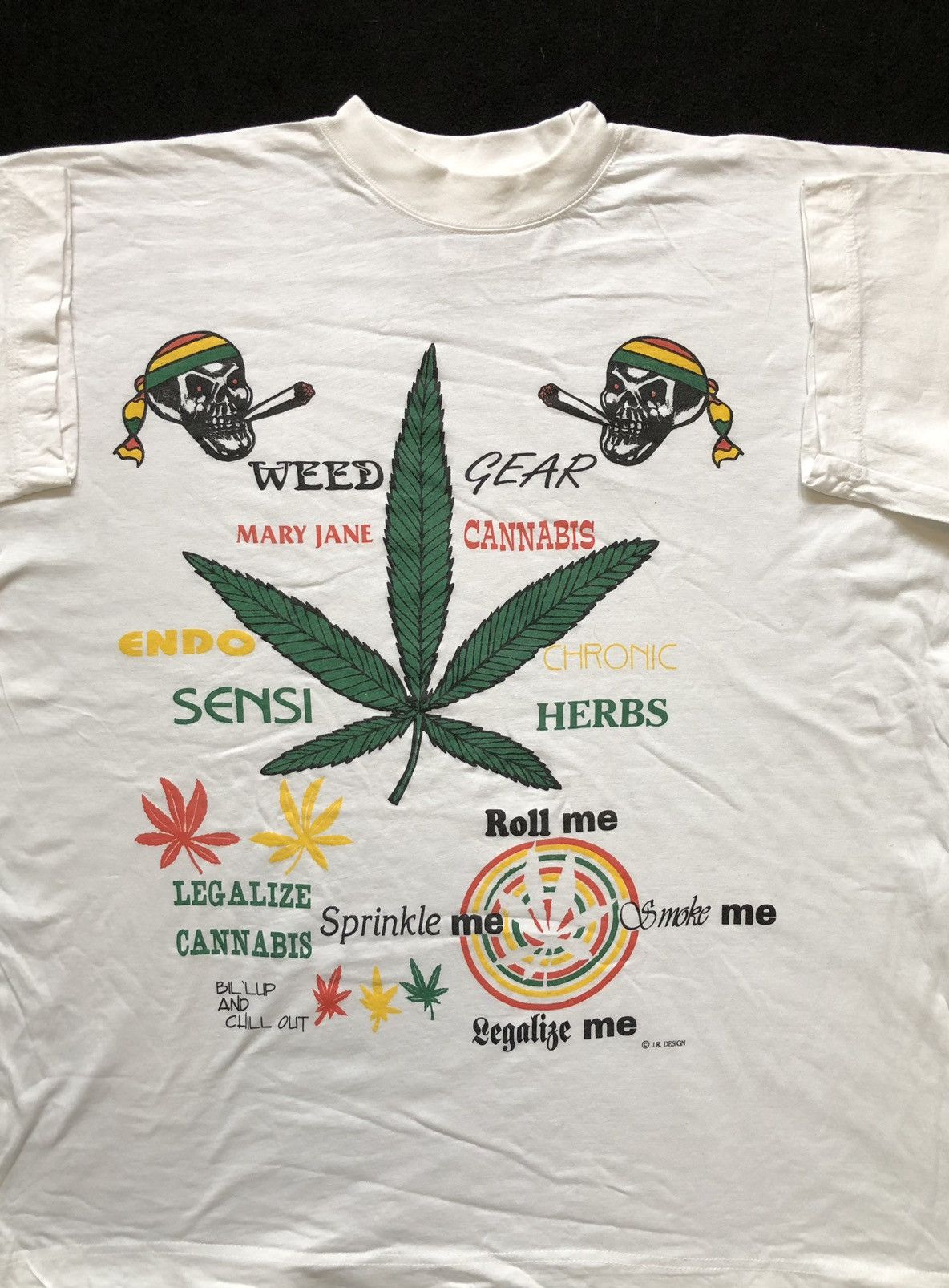 Vintage Tshirt Weed Gear Mary Jane Cannabis Rolle Me Vintage 90’s Size US XXL / EU 58 / 5 - 1 Thumbnail