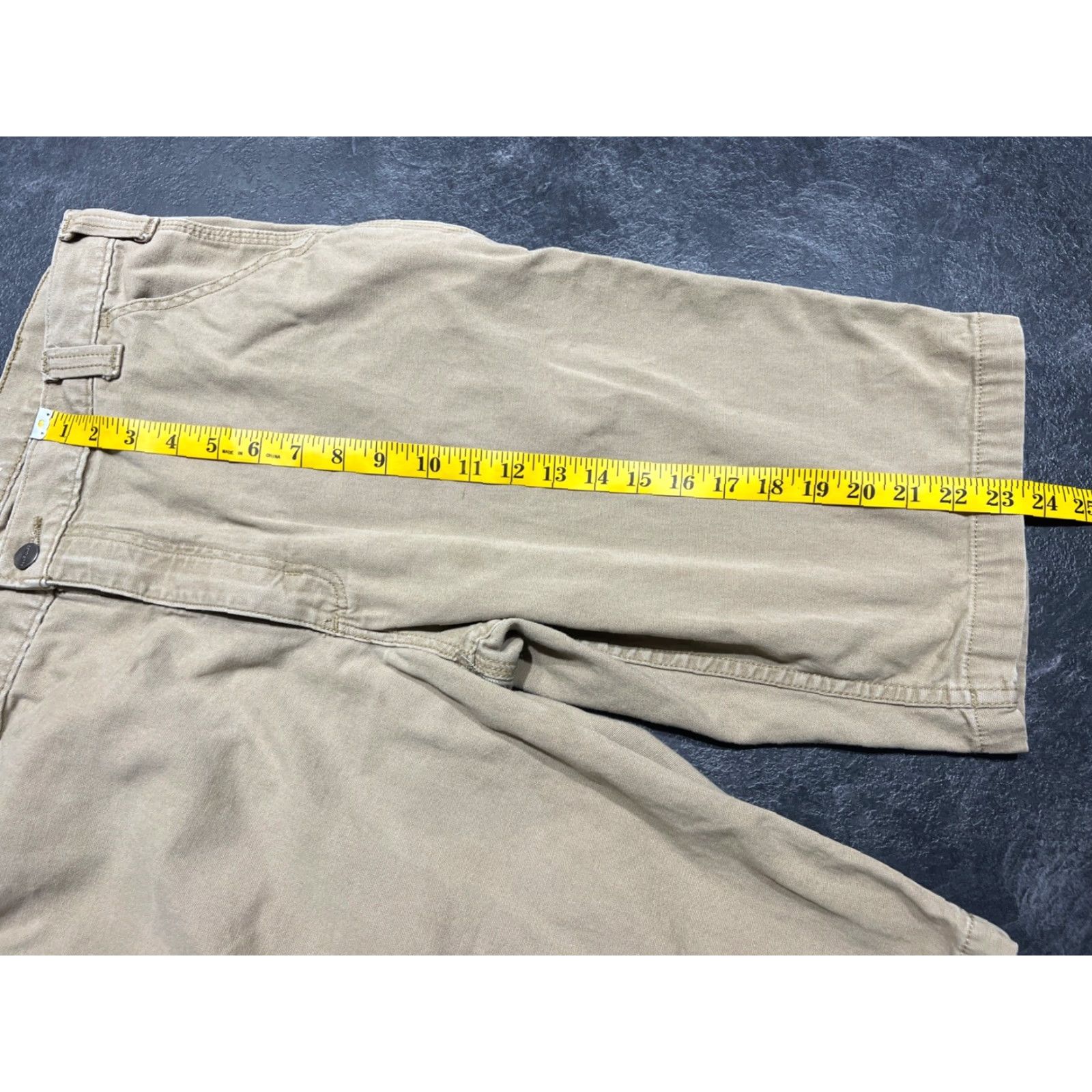 Carhartt Carhartt Men's Work Shorts Size 38 Relaxed Fit Canvas Cargo Shorts Beige Rugged Flex Size US 38 / EU 54 - 4 Thumbnail