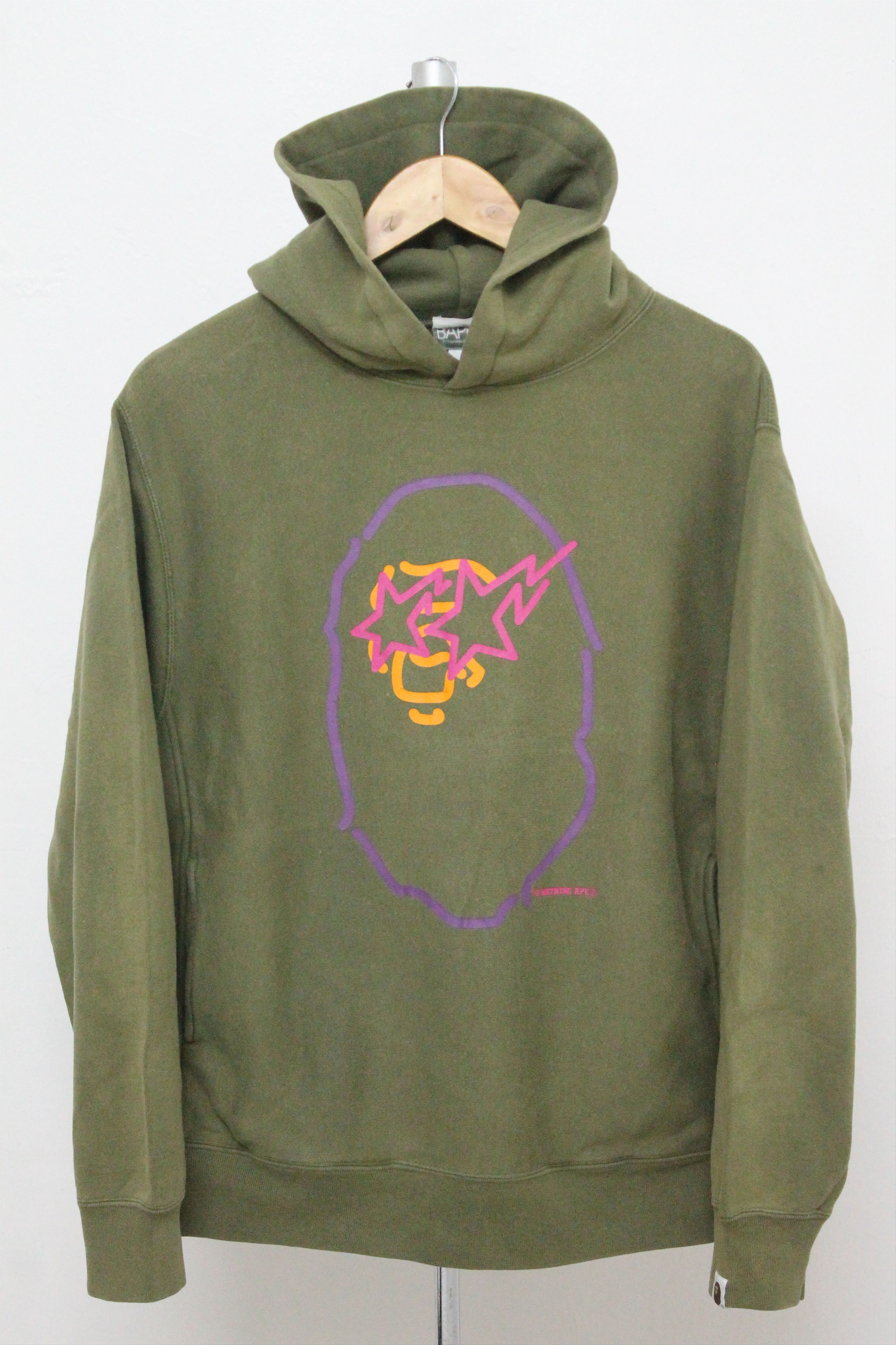 Bape A BATHING APE BAPESTA Pullover Hoodie Sweater size M. Size US M / EU 48-50 / 2 - 1 Thumbnail