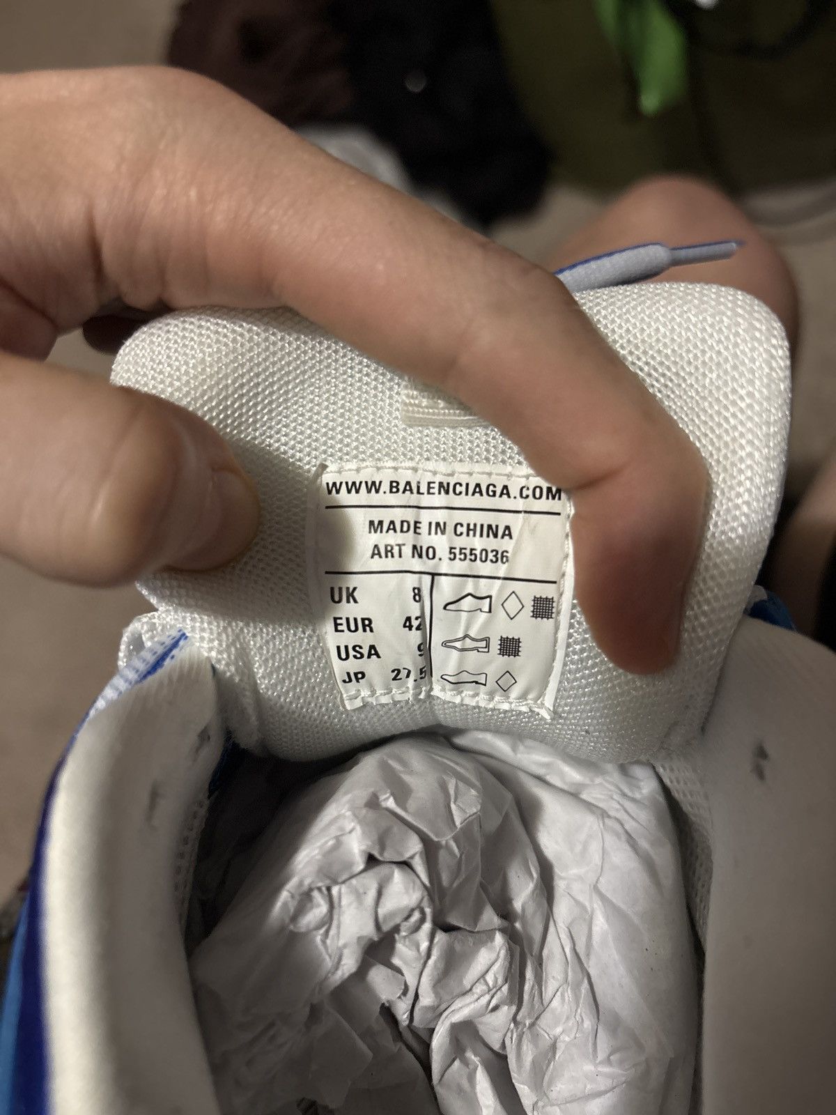 Balenciaga Balenciaga Blue/White LED Tracks Size US 9 / EU 42 - 6 Thumbnail