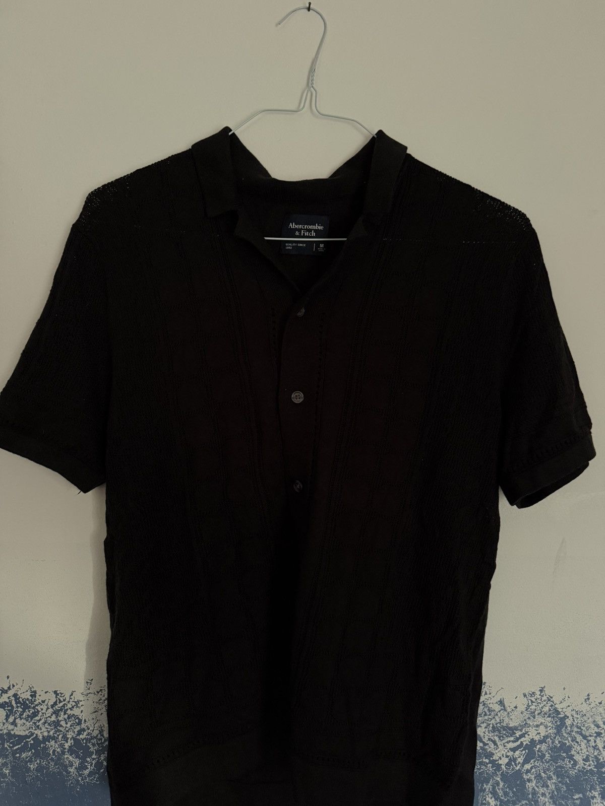 Abercrombie & Fitch Abercrombie Crochet Style Button Down Size US M / EU 48-50 / 2 - 1 Thumbnail