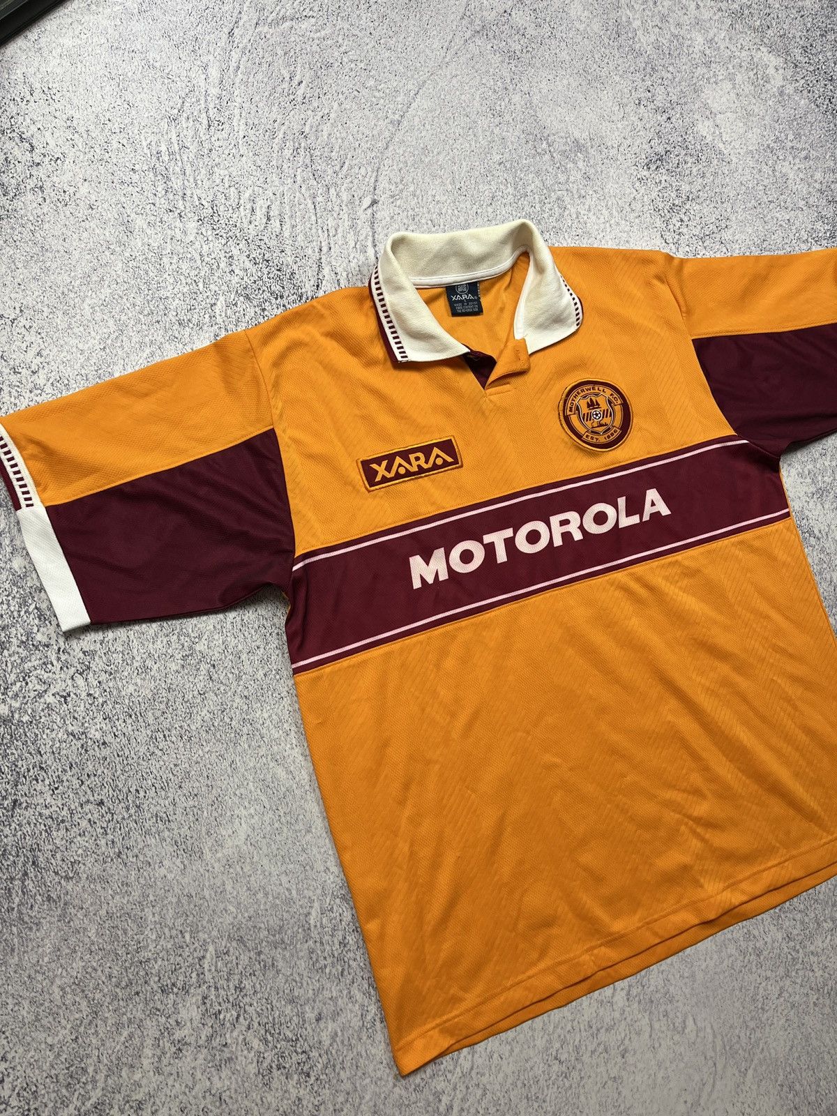 Vintage Vintage Xara FC Motherwell 1998/99 Home Soccer Jersey Shirt Size US L / EU 52-54 / 3 - 4 Thumbnail