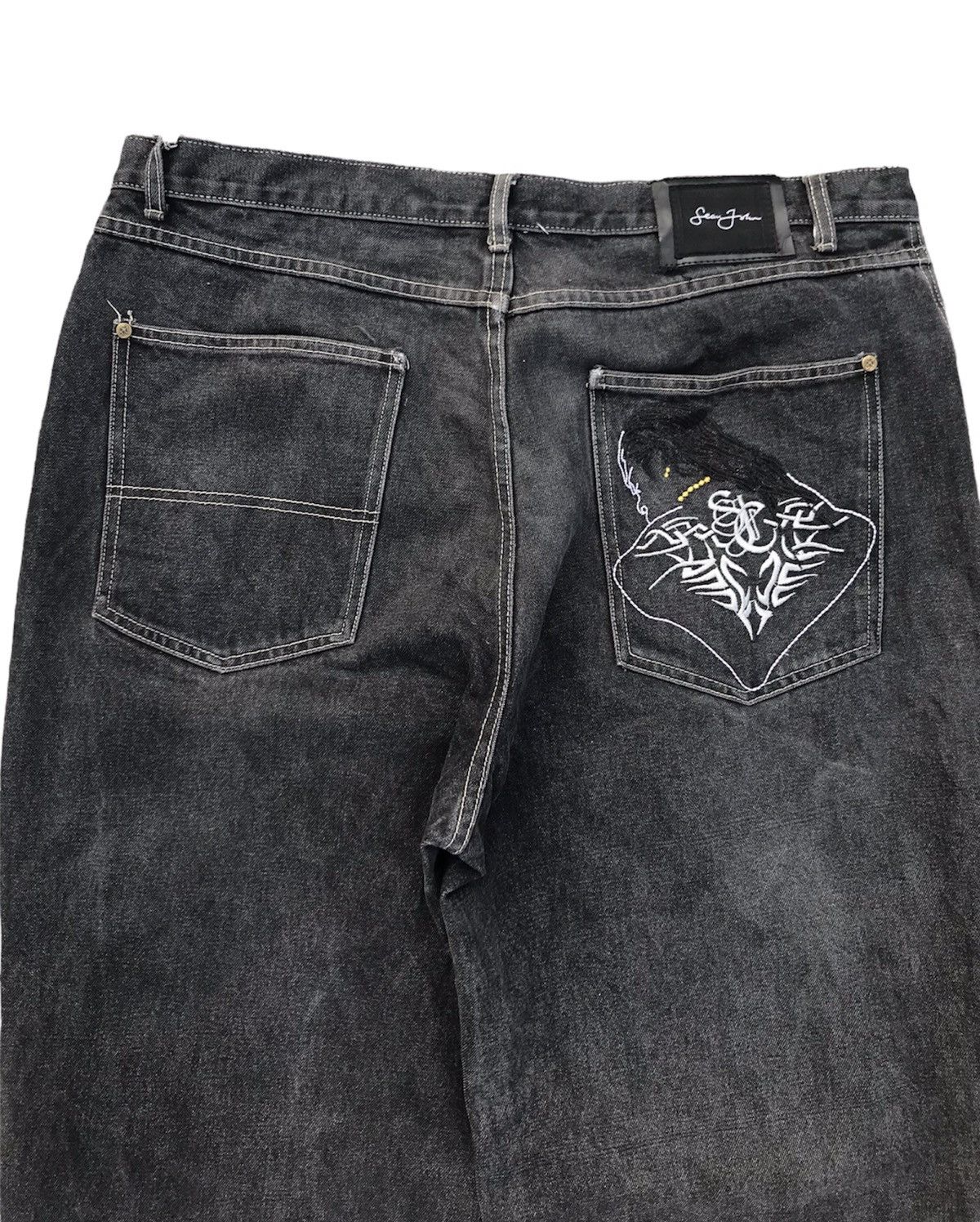 JNCO × Sean John Vintage Sean John Baggy Denim Pants Size US 38 / EU 54 - 4 Thumbnail