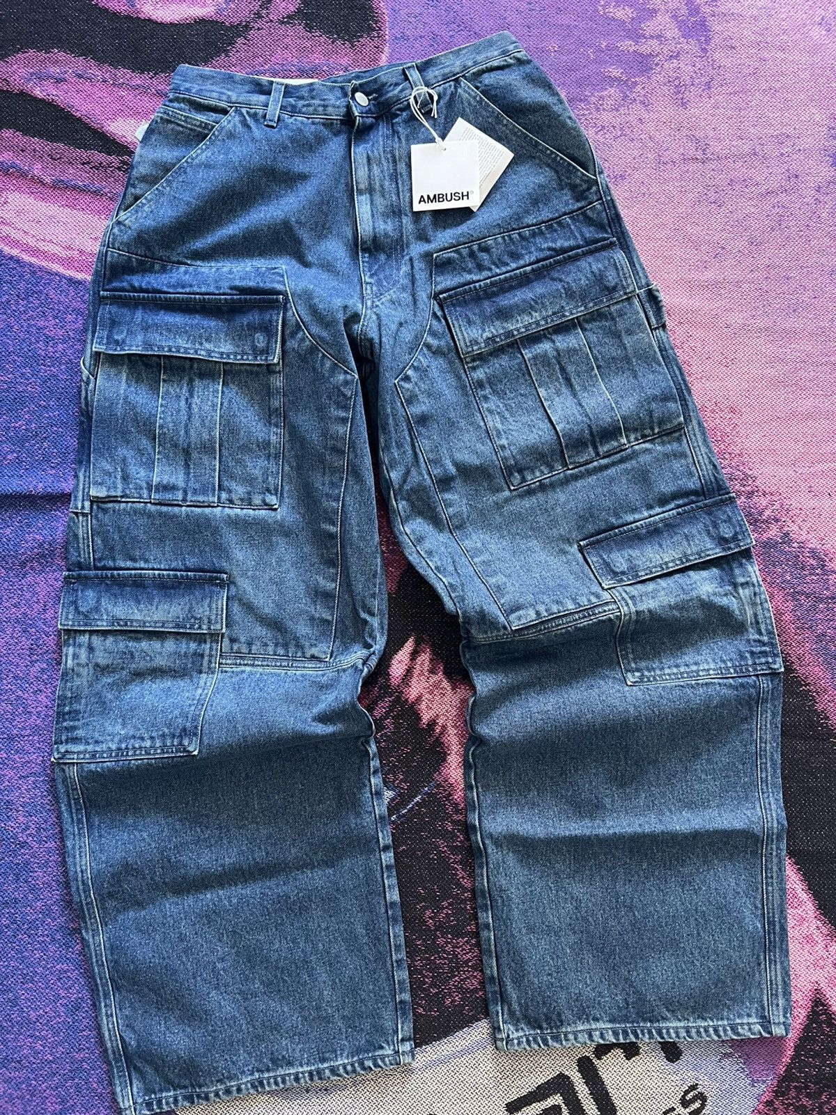 Ambush Design Ambush Denim Cargo Pants Size US 31 - 1 Thumbnail