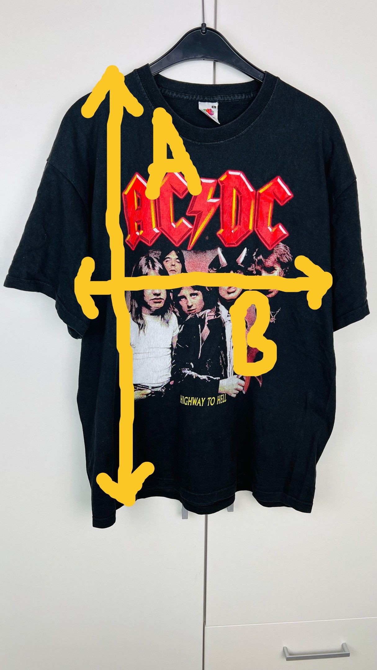 Fruit Of The Loom Vintage 2001 AC/DC Highway To Hell Band Tee Shirt Size US XL / EU 56 / 4 - 2 Thumbnail